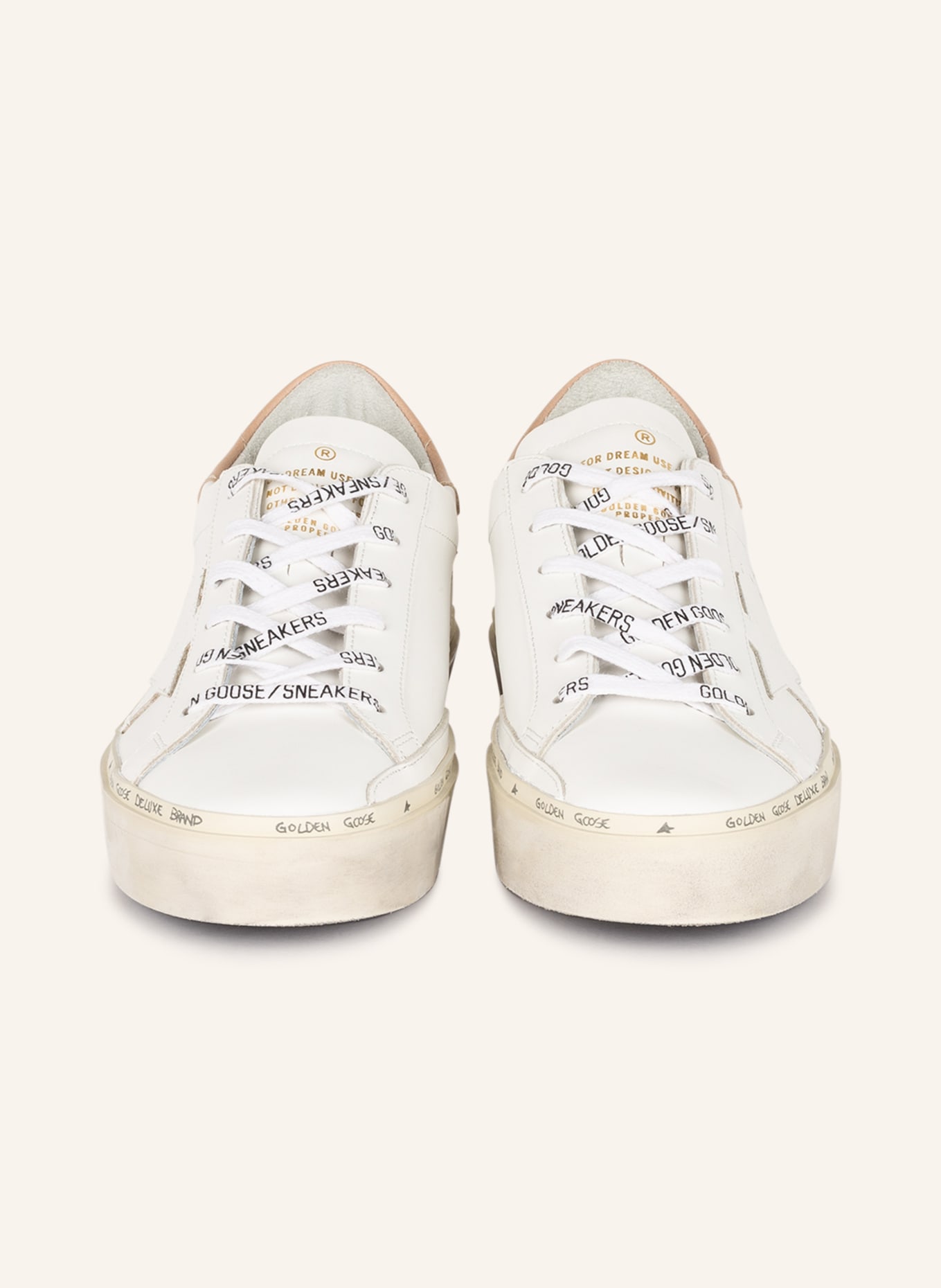 GOLDEN GOOSE Sneakers HI STAR, Color: WHITE/ LIGHT GRAY/ CREAM (Image 3)