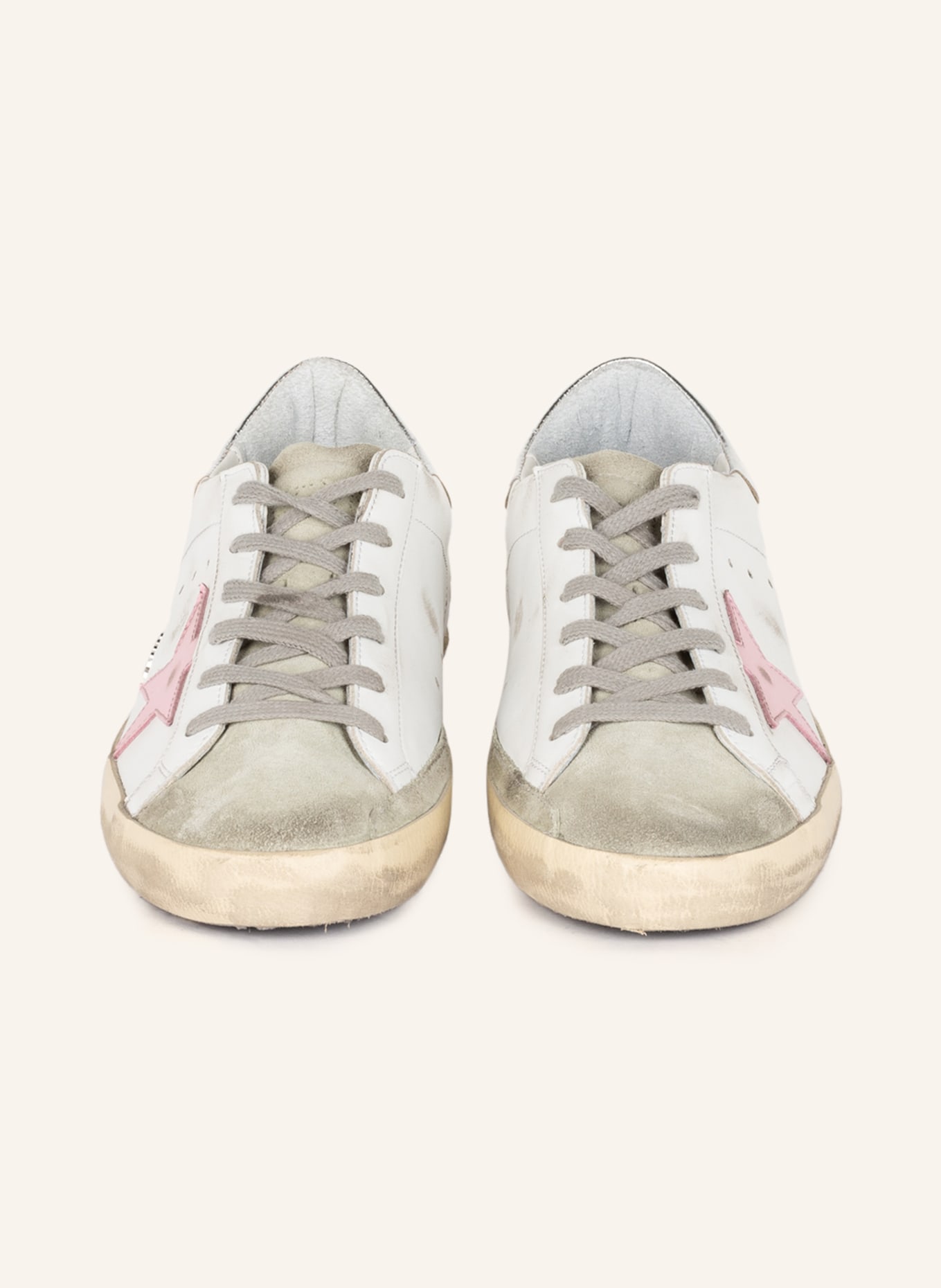 GOLDEN GOOSE Sneakers SUPER-STAR, Color: WHITE/ PINK/ SILVER (Image 3)