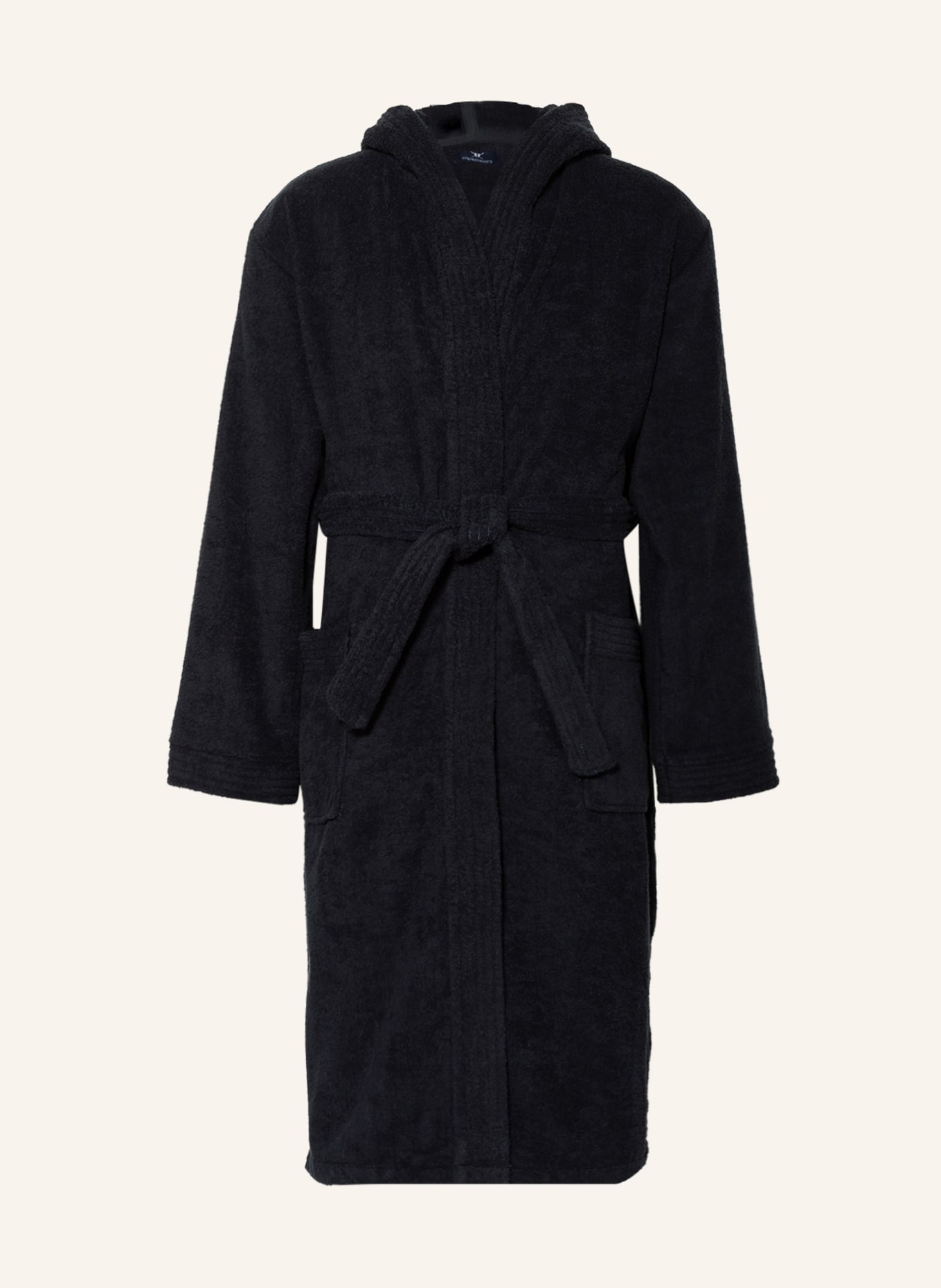 STROKESMAN'S Men’s bathrobe with hood, Color: DARK BLUE(Image null)