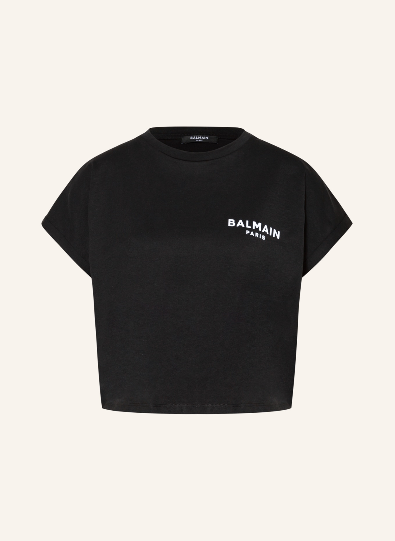BALMAIN Cropped shirt, Color: BLACK (Image 1)