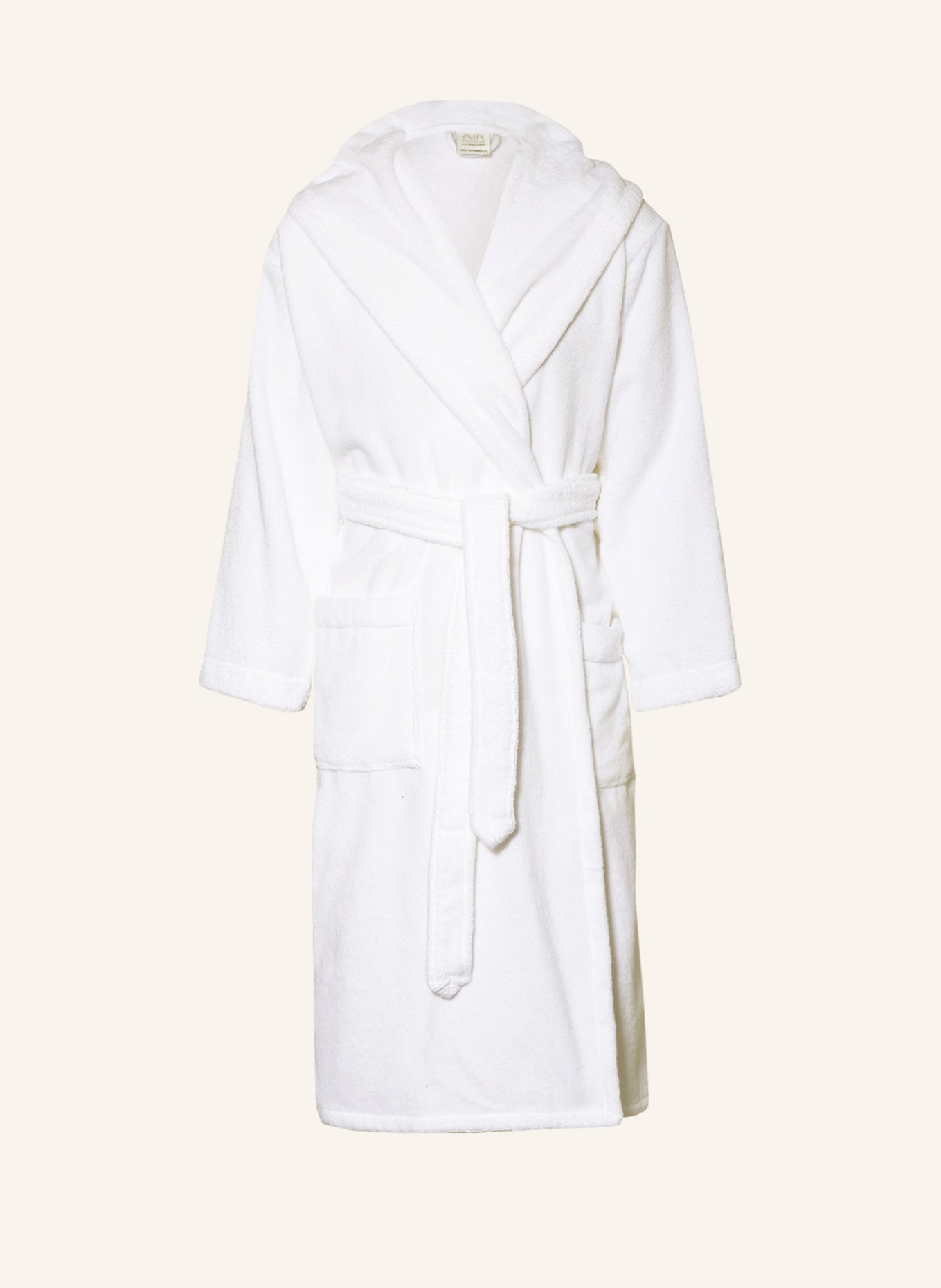 en VOGUE Unisex bathrobe with hood, Color: WHITE (Image 1)