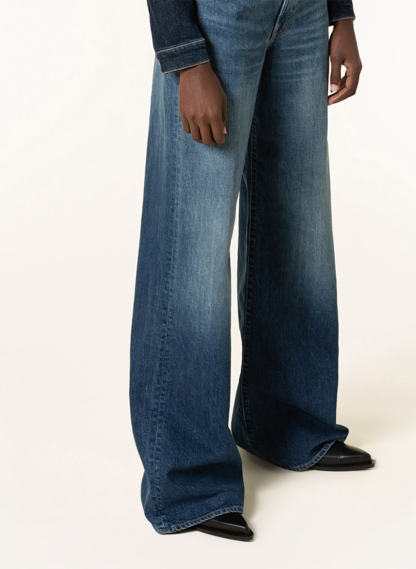 7 for all mankind Flared Jeans, Farbe: MID BLUE Indigo (Bild 5)
