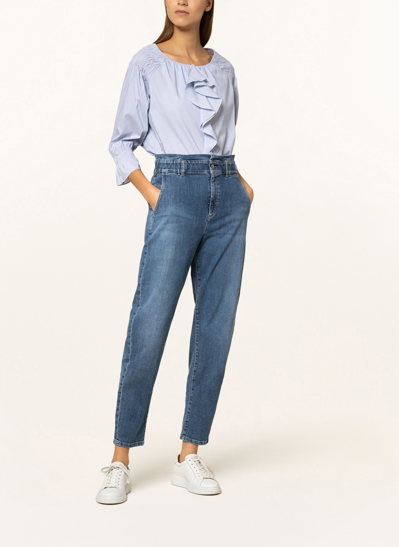 MARC CAIN Mom jeans, Color: 355 indigo blue (Image 2)