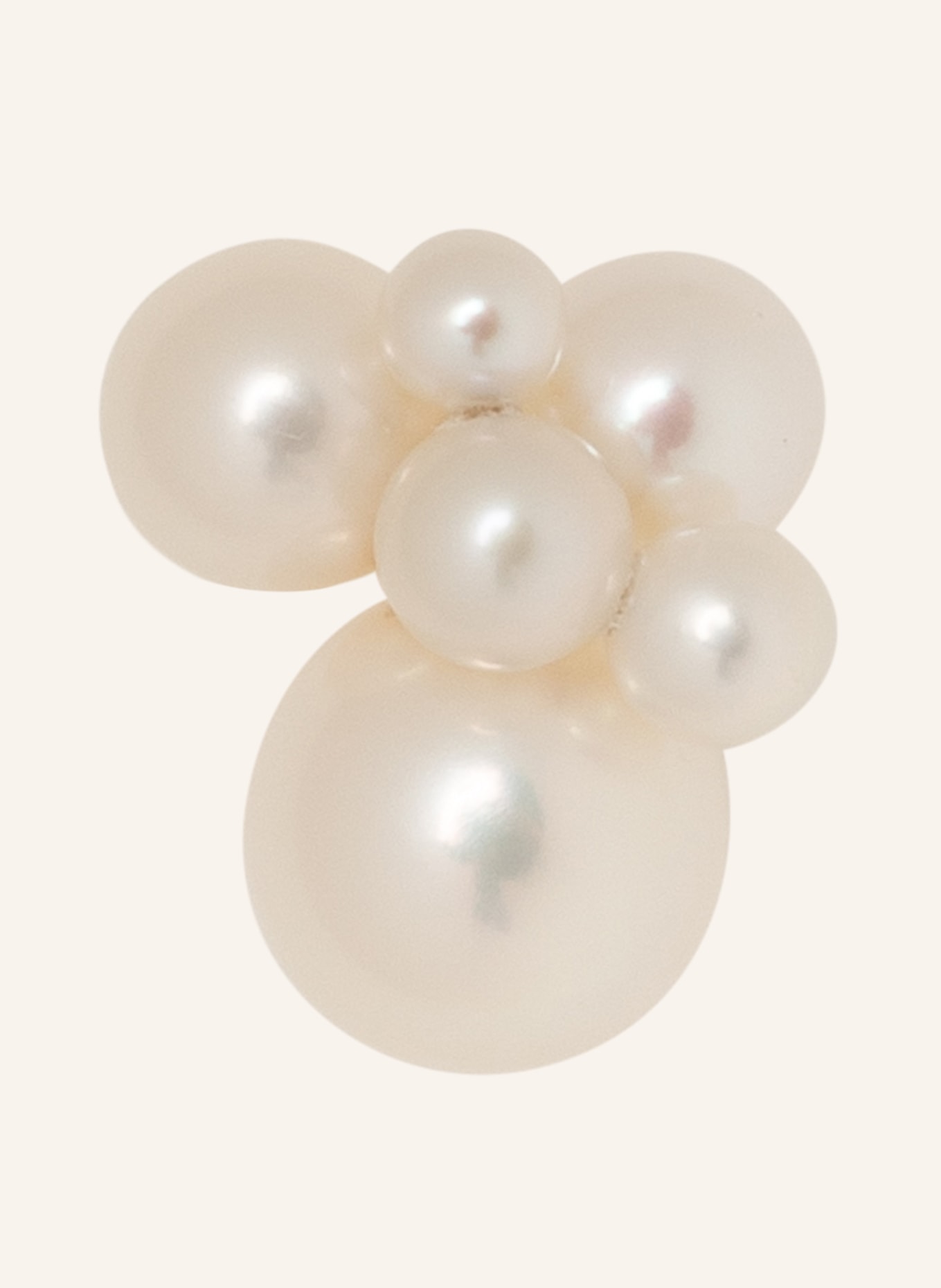 SOPHIE BILLE BRAHE Stud earrings BISOU, Color: WHITE/ GOLD (Image 1)