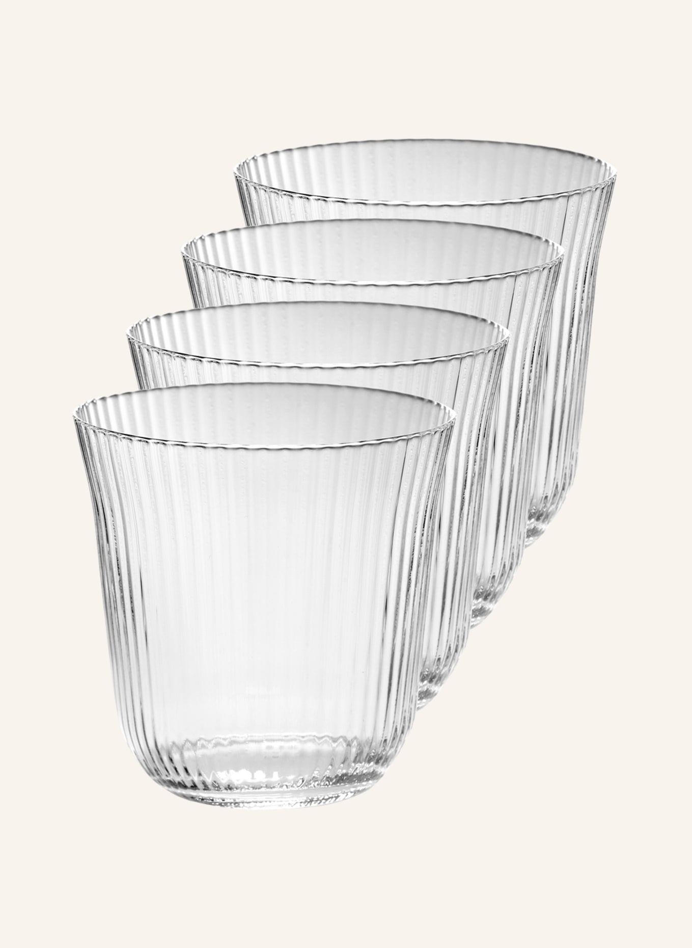SERAX Set of 4 drinking glasses INKU, Color: WHITE (Image 1)