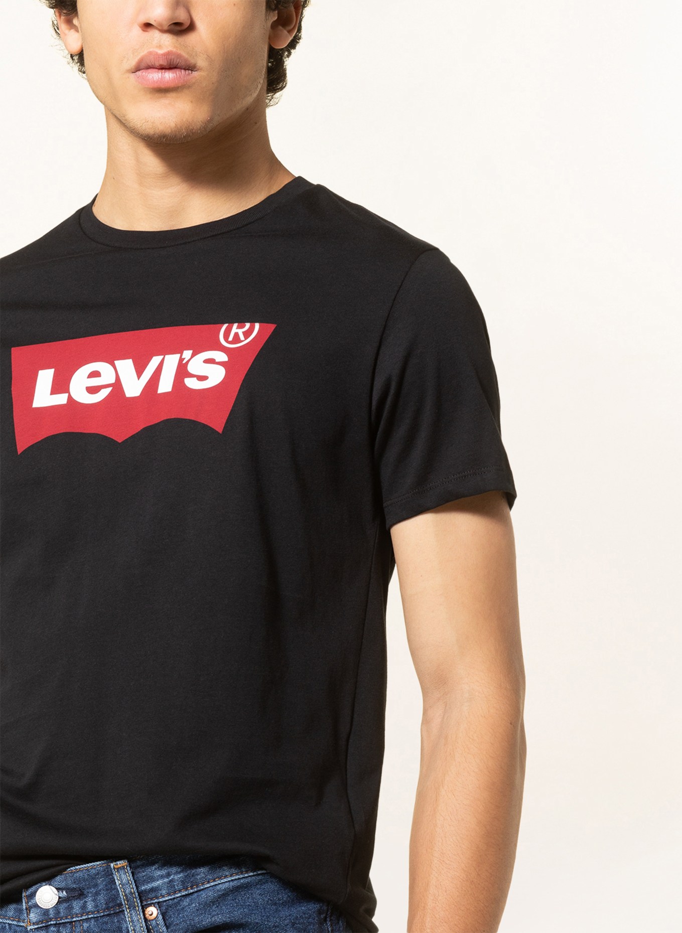 Levi's® T-shirt, Color: BLACK (Image 4)