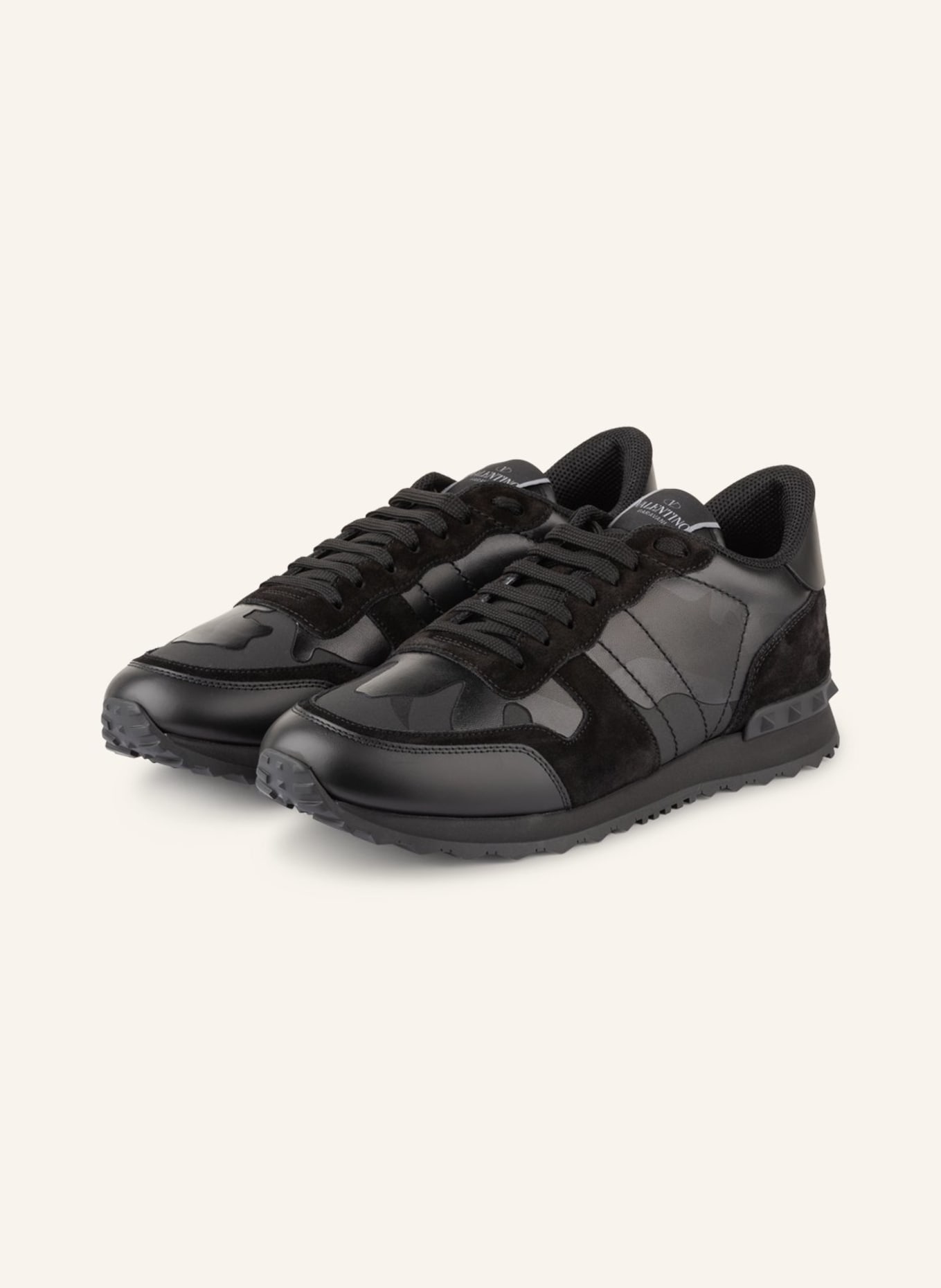 VALENTINO GARAVANI Sneakers ROCKSTUD , Color: BLACK/ DARK GRAY (Image 1)
