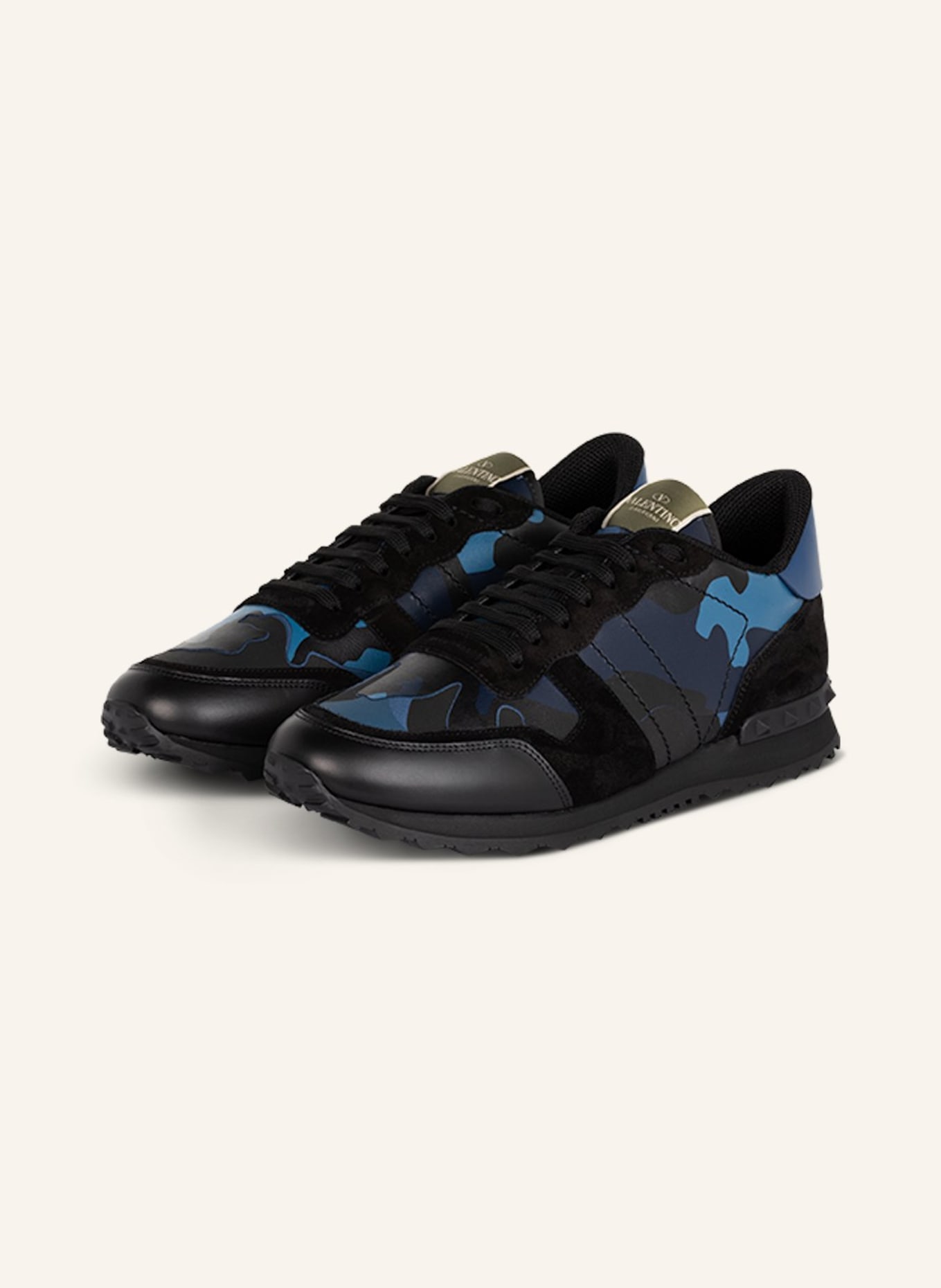 VALENTINO GARAVANI Sneakers ROCKSTUD, Color: BLACK/ BLUE/ DARK BLUE (Image 1)