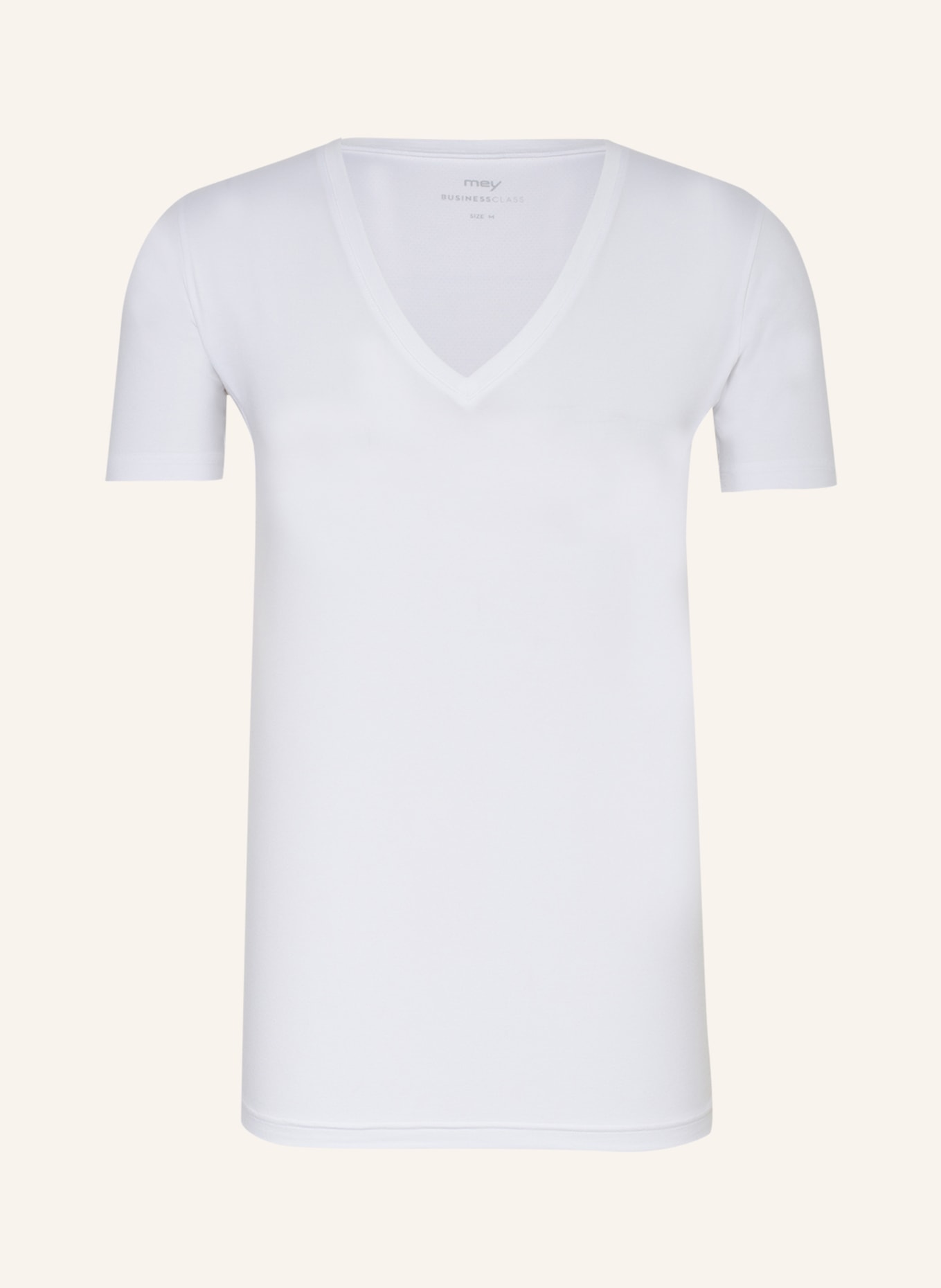 mey V-shirt series BUSINESS CLASS, Color: WHITE (Image 1)