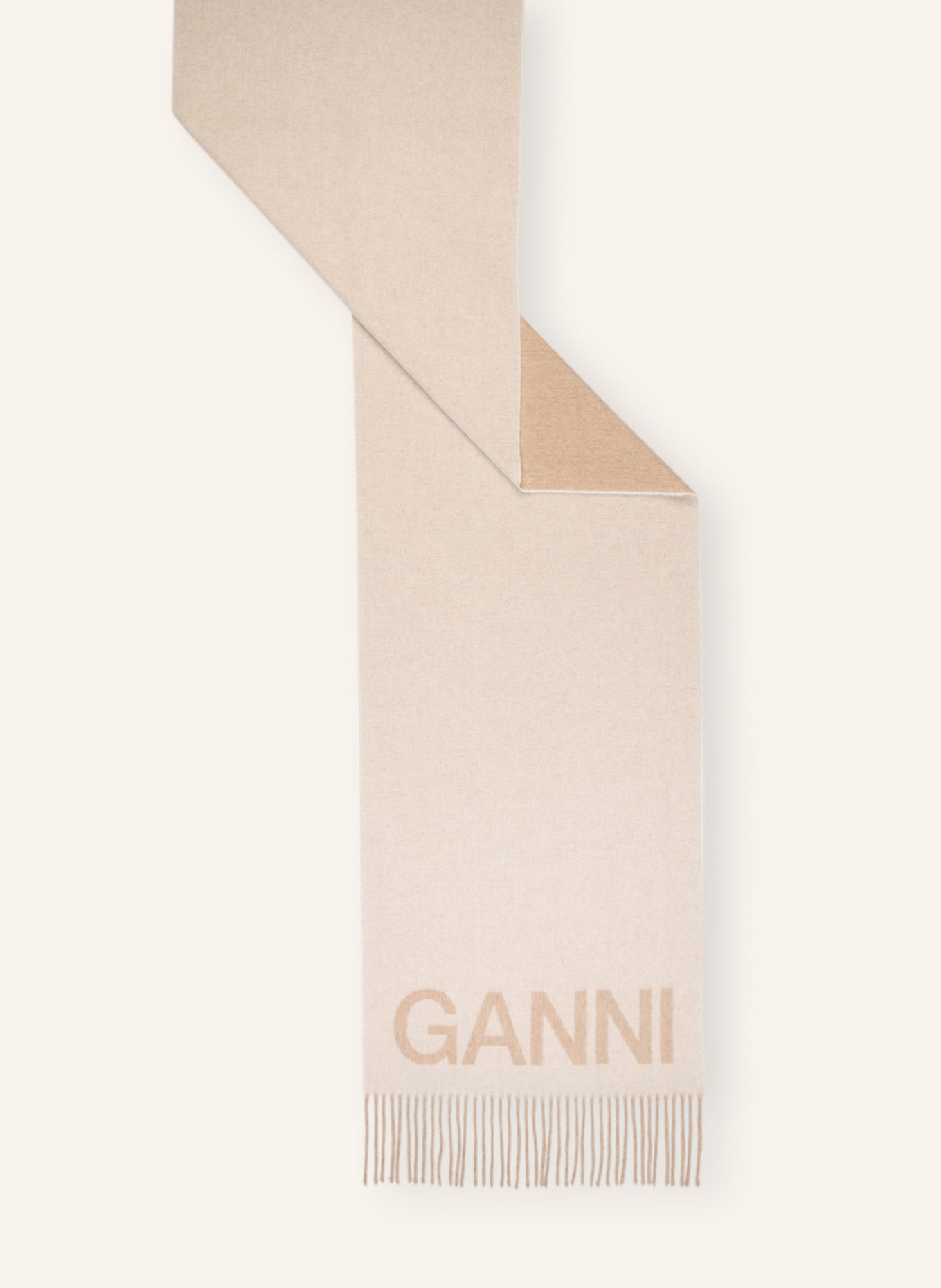 GANNI Schal: CREME / BEIGE