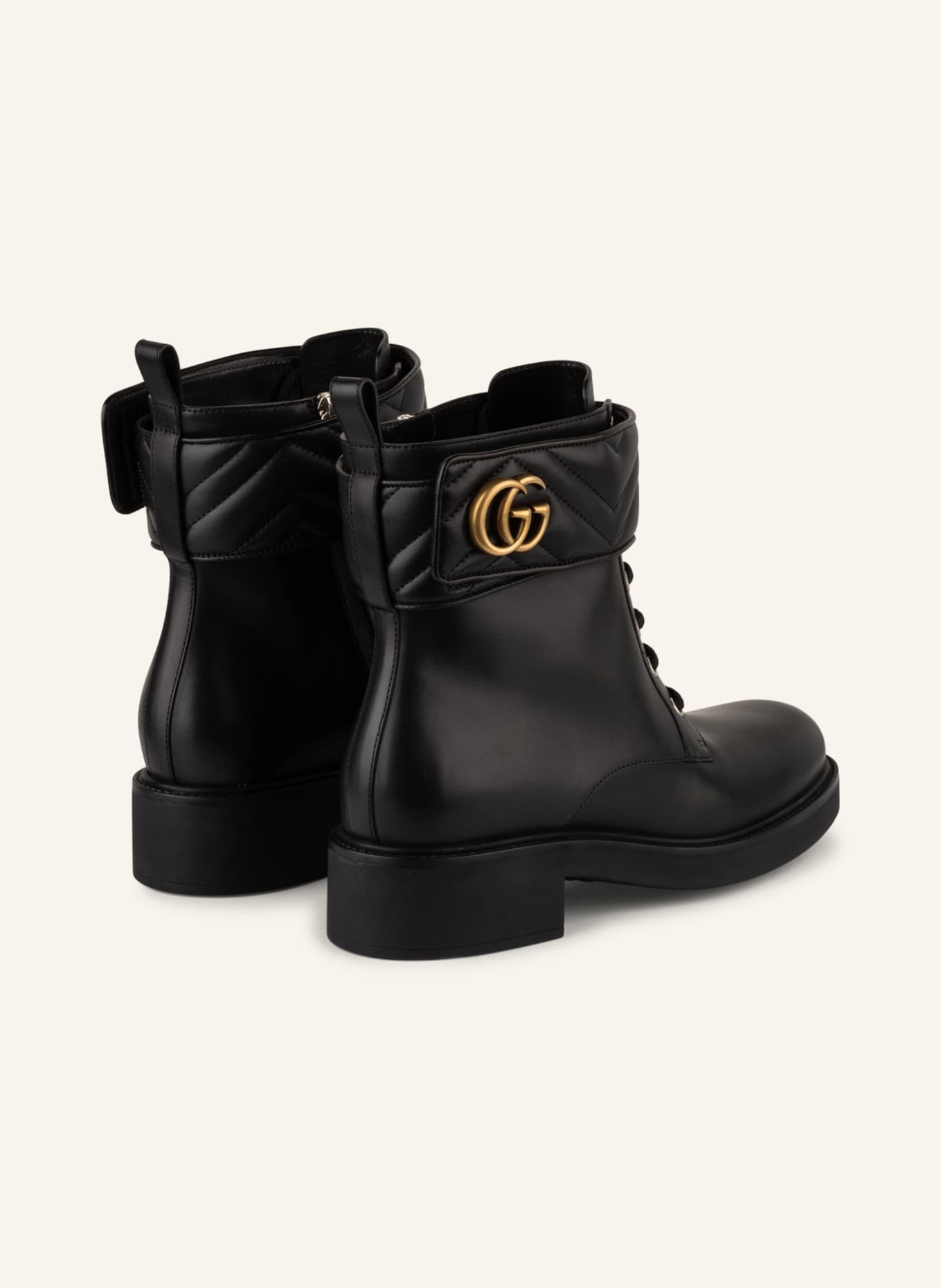 GUCCI Lace-up ankle boots, Color: BLACK (Image 2)