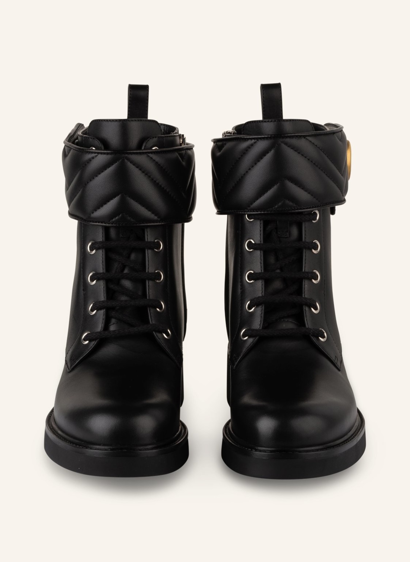 GUCCI Lace-up ankle boots, Color: BLACK (Image 3)