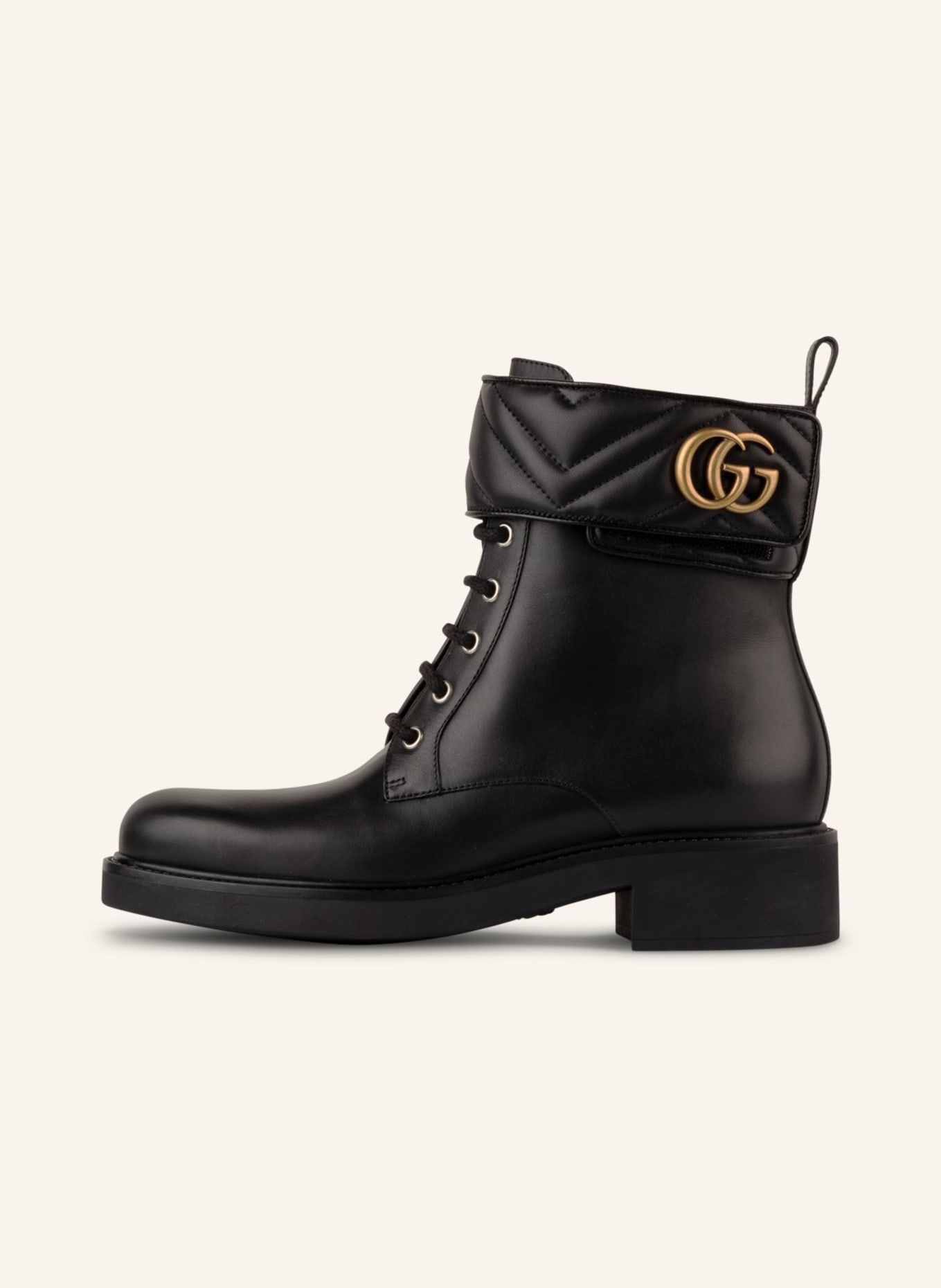 GUCCI Lace-up ankle boots, Color: BLACK (Image 4)