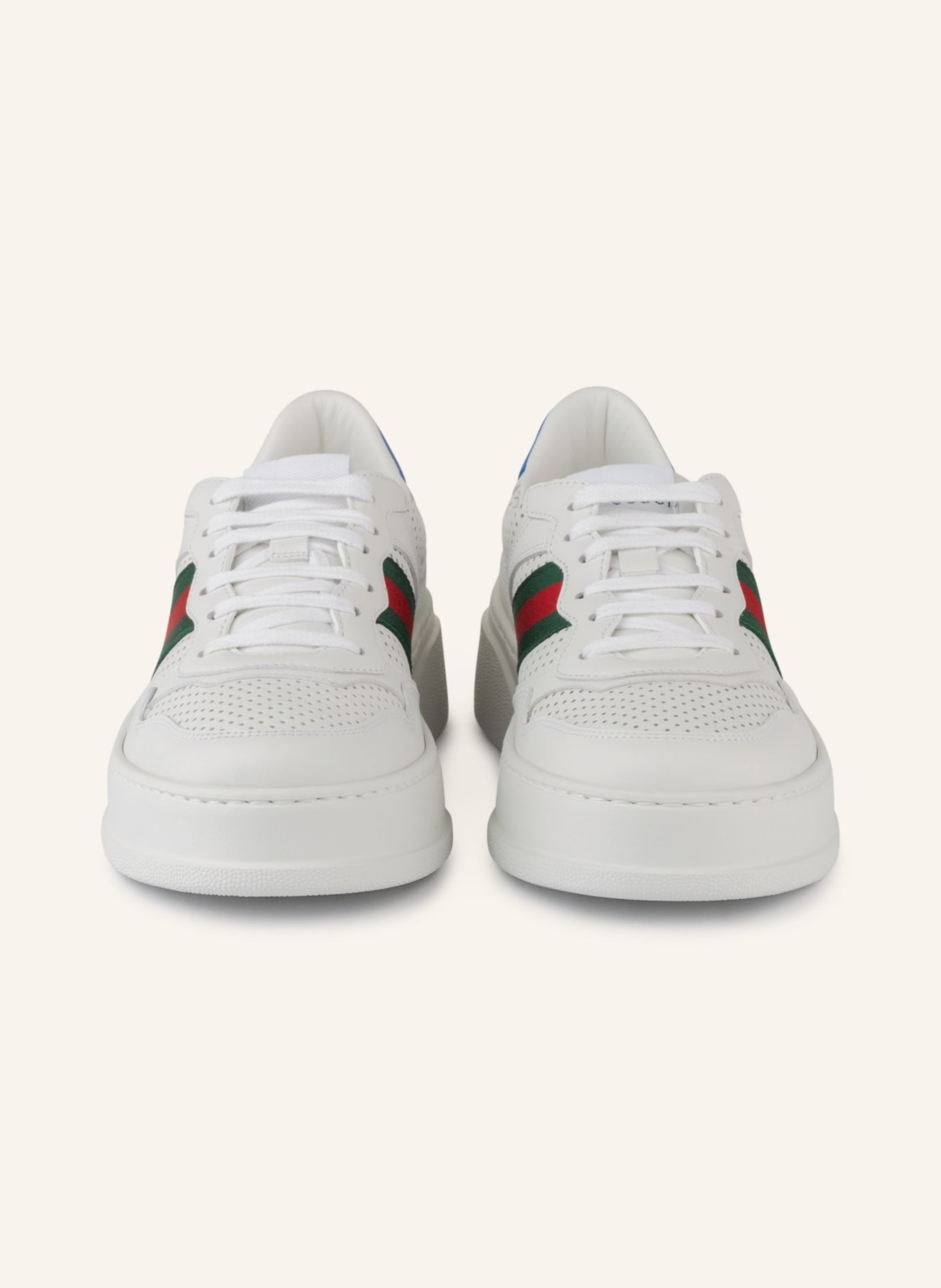 GUCCI Sneaker , Farbe: 9060 WHITE/WHITE/VRV/BR.S (Bild 3)