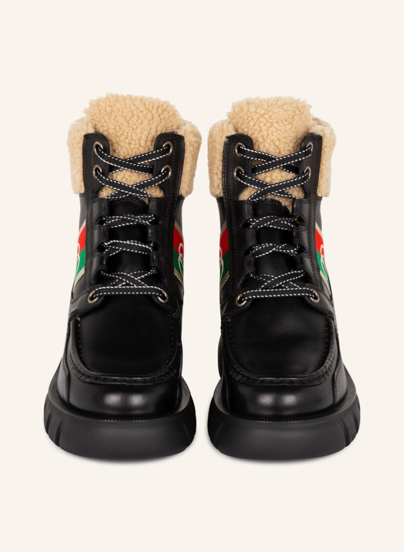 GUCCI Lace-up boots, Color: BLACK (Image 3)