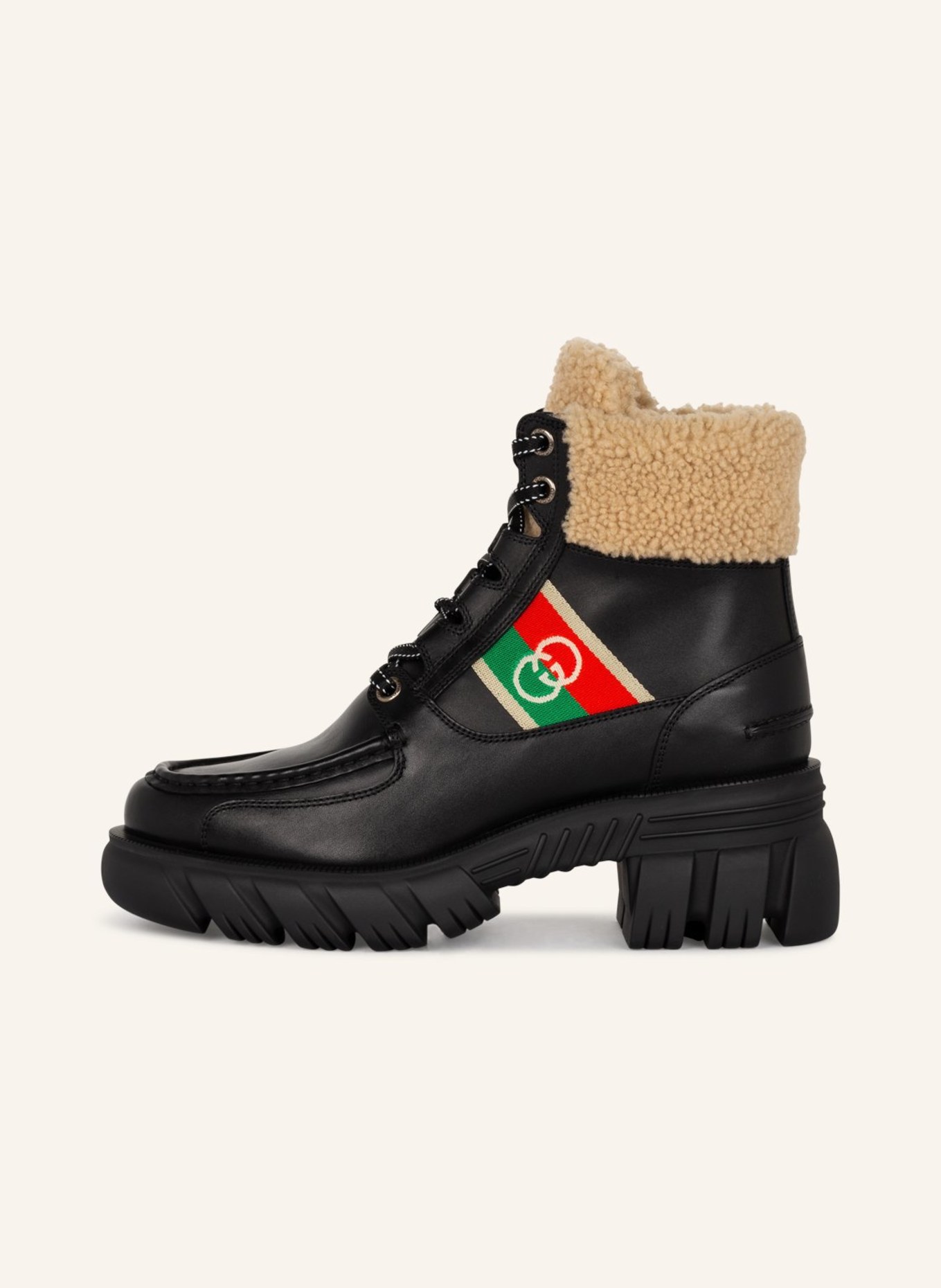 GUCCI Lace-up boots, Color: BLACK (Image 4)