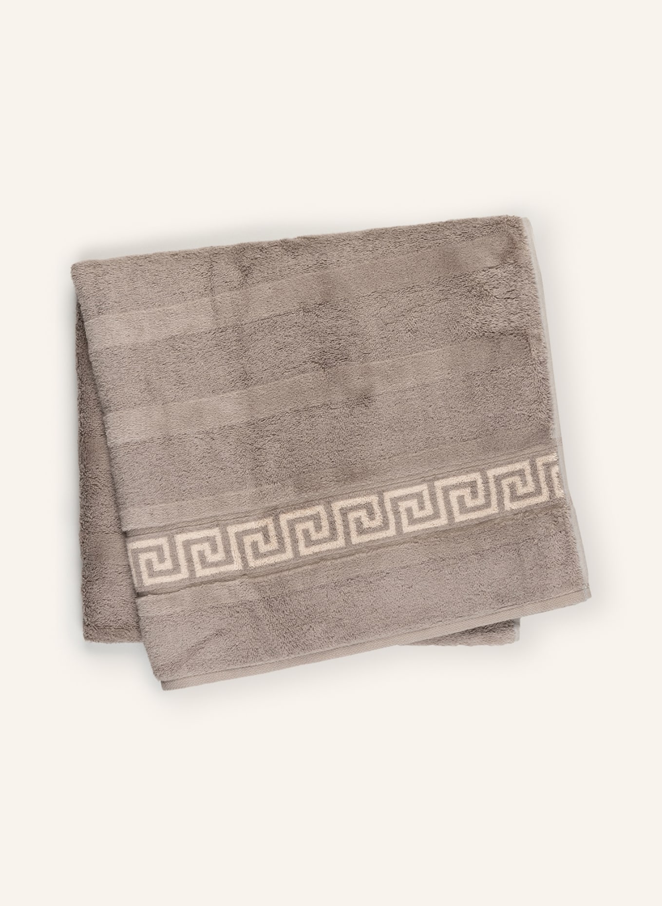 Cawö Ręcznik kąpielowy NOBLESSE DUO: SZAROBRĄZOWY / ECRU