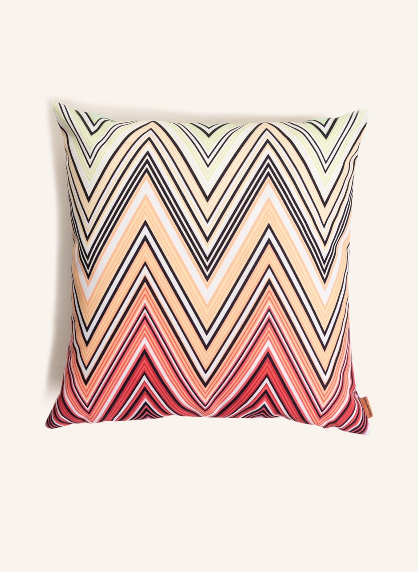 MISSONI Home Dekokissen KEW: DUNKELROT / ORANGE / WEISS
