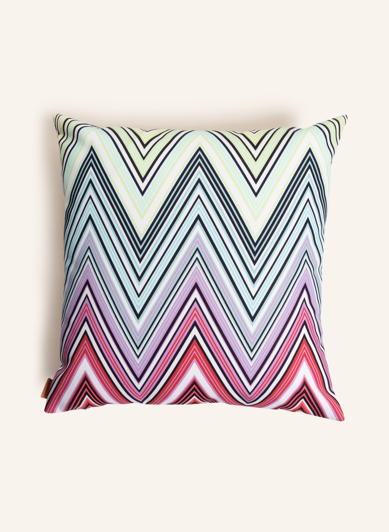 MISSONI Home Dekokissen KEW: DUNKELROT / ORANGE / WEISS