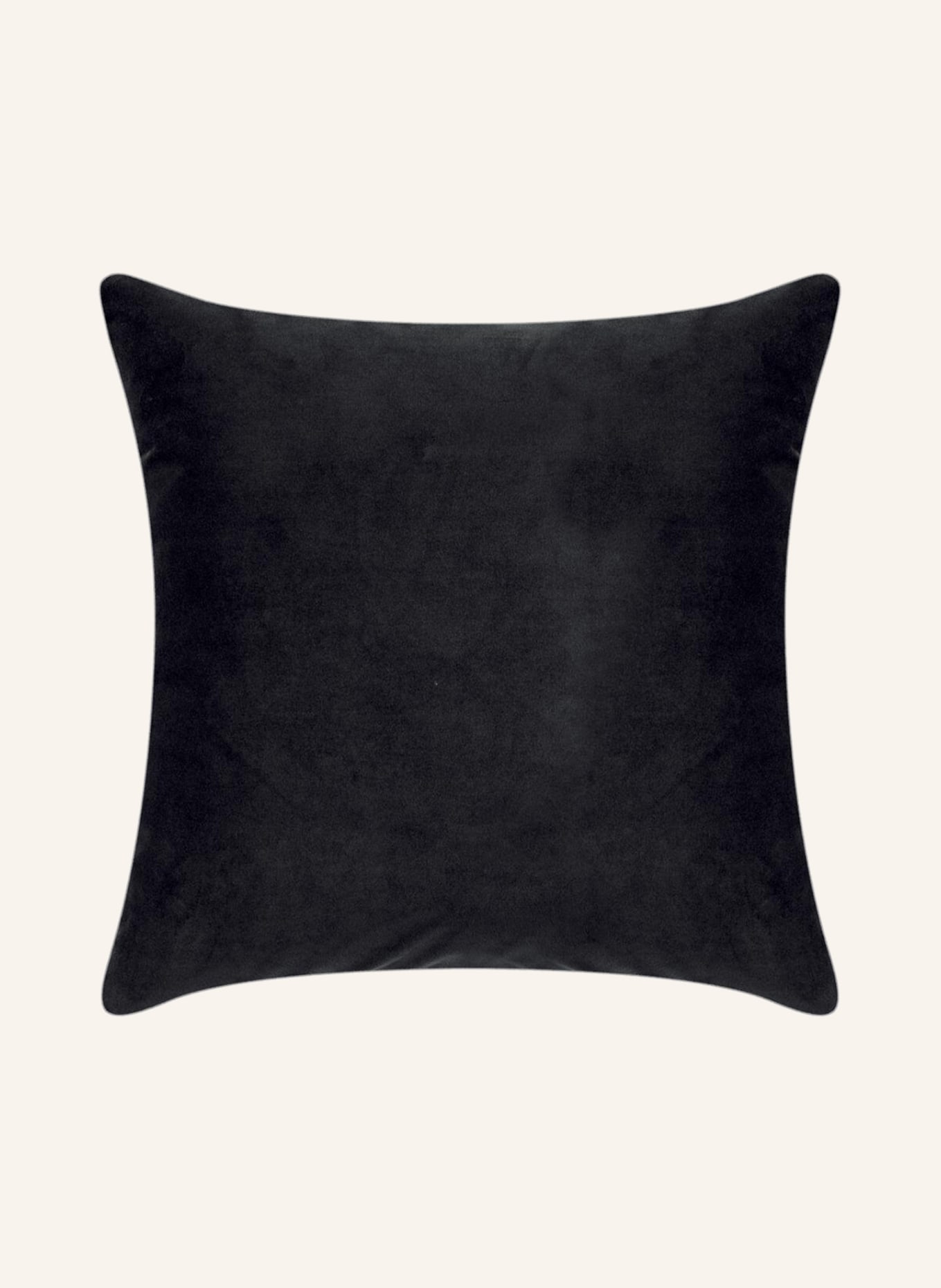 PAD Samt-Dekokissenhülle ELEGANCE: SCHWARZ
