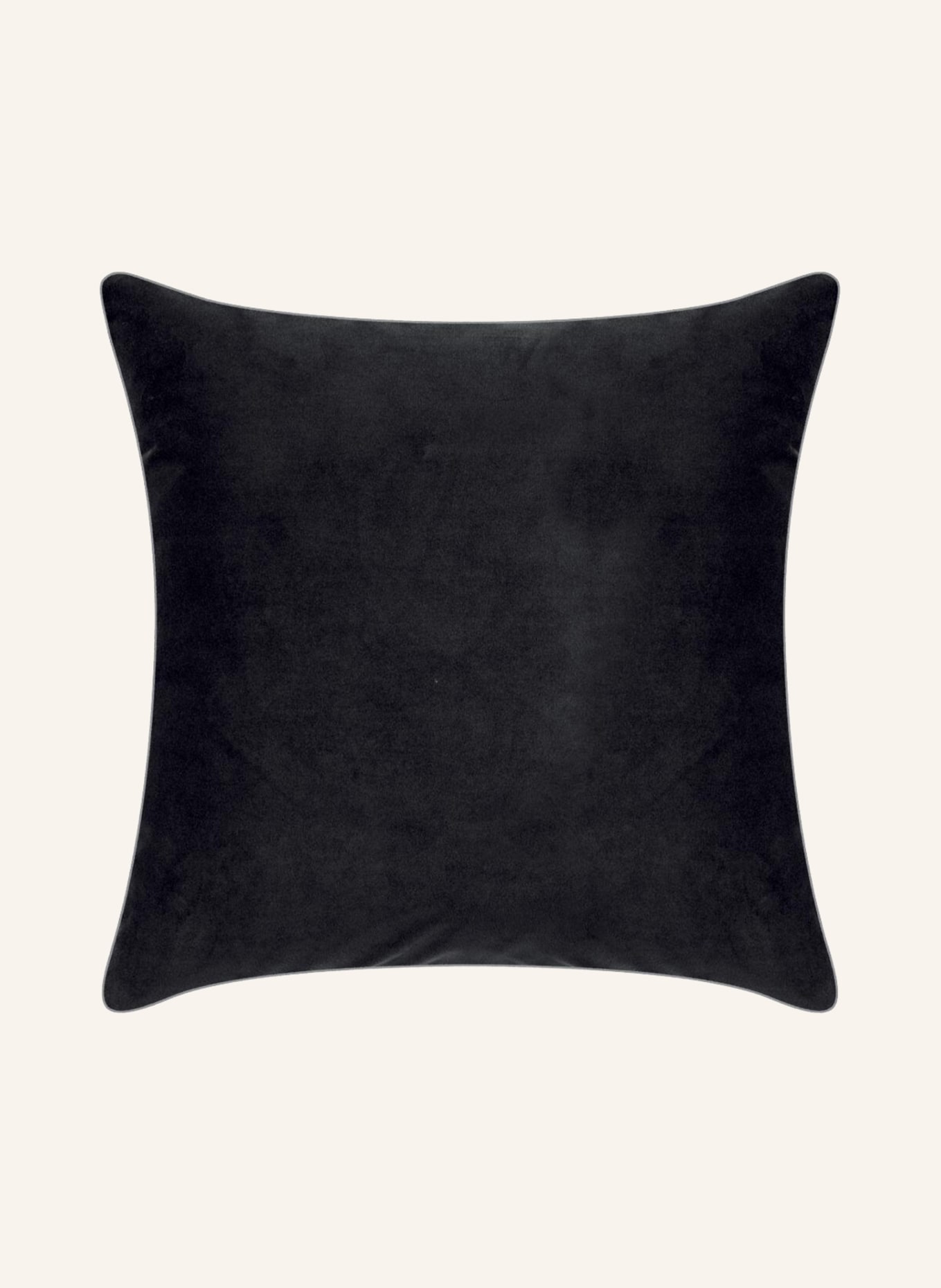 PAD Samt-Dekokissenhülle ELEGANCE: SCHWARZ