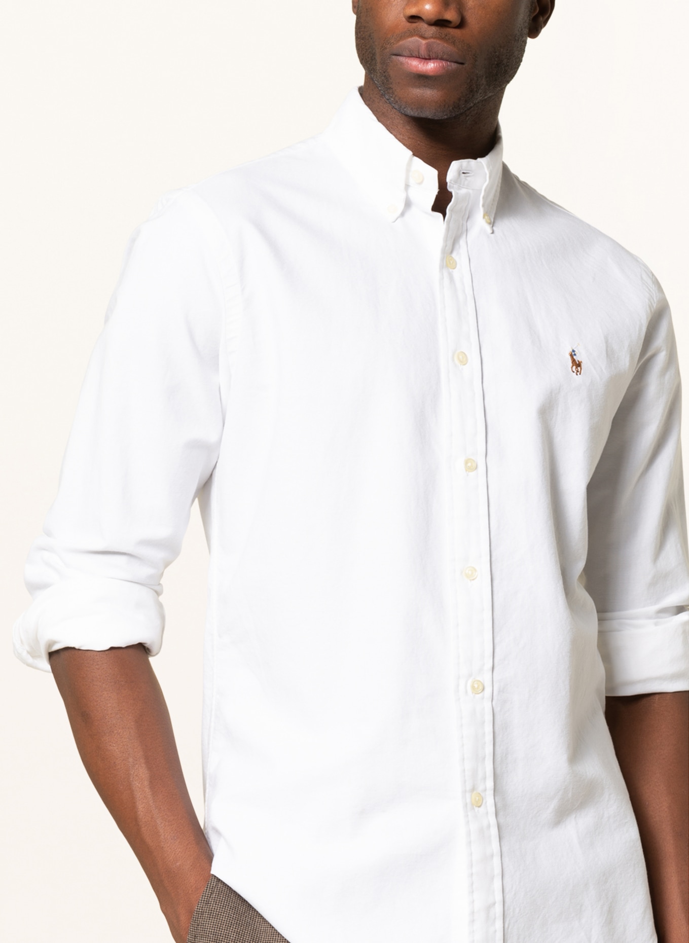 POLO RALPH LAUREN Shirt custom fit, Color: WHITE (Image 4)