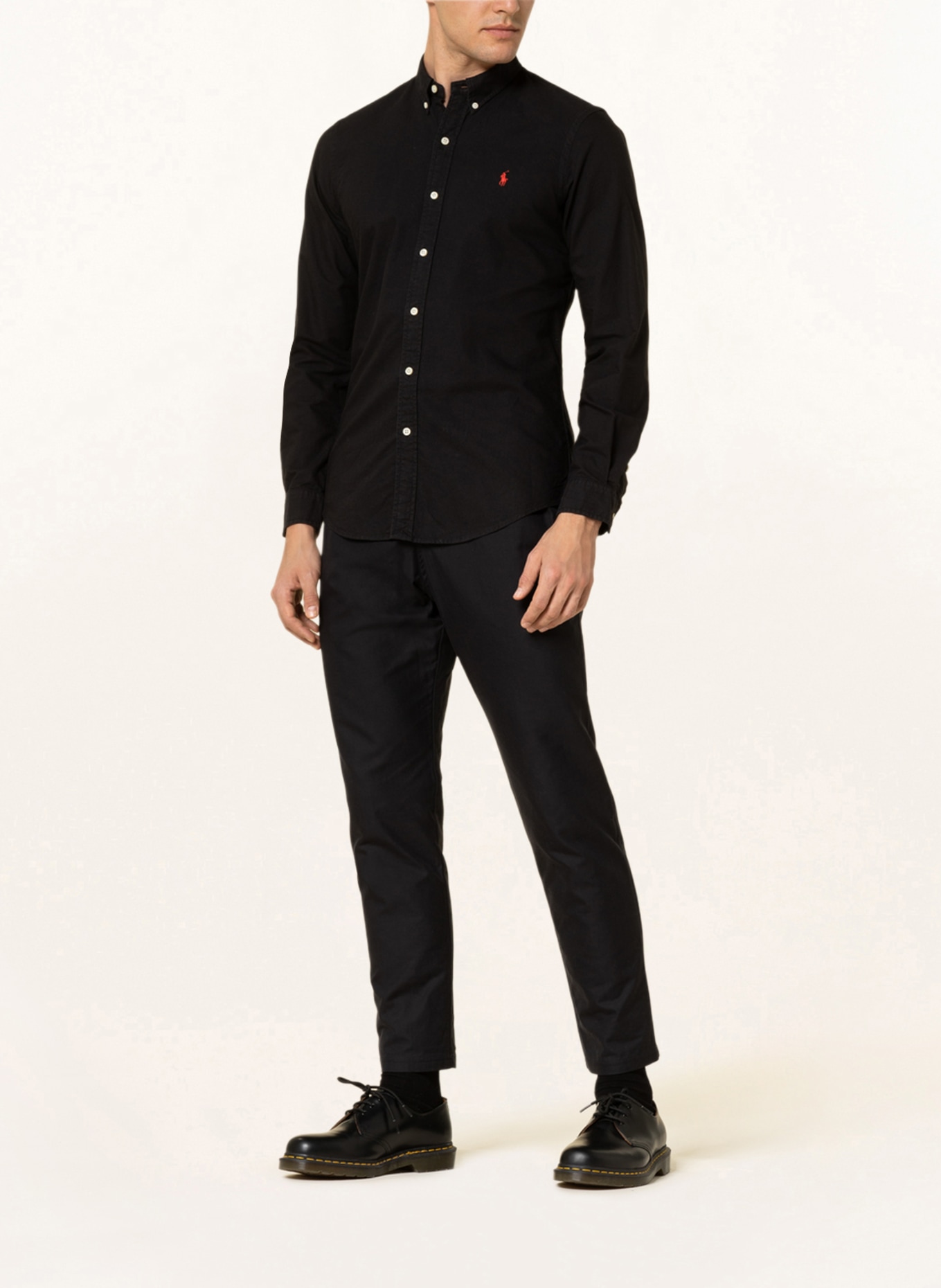 POLO RALPH LAUREN Oxford shirt slim fit, Color: BLACK (Image 2)