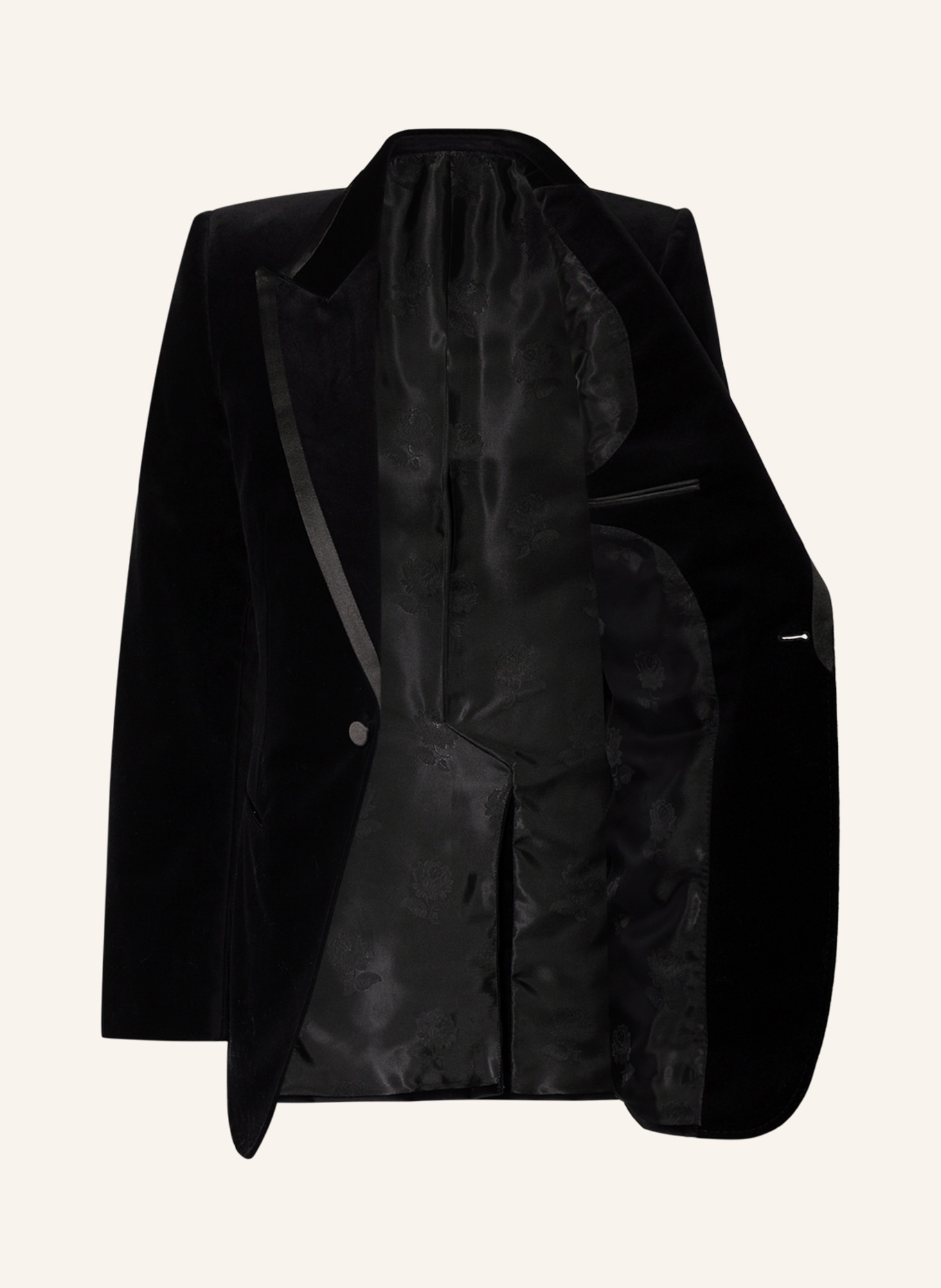 GUCCI Velvet jacket extra slim fit in black