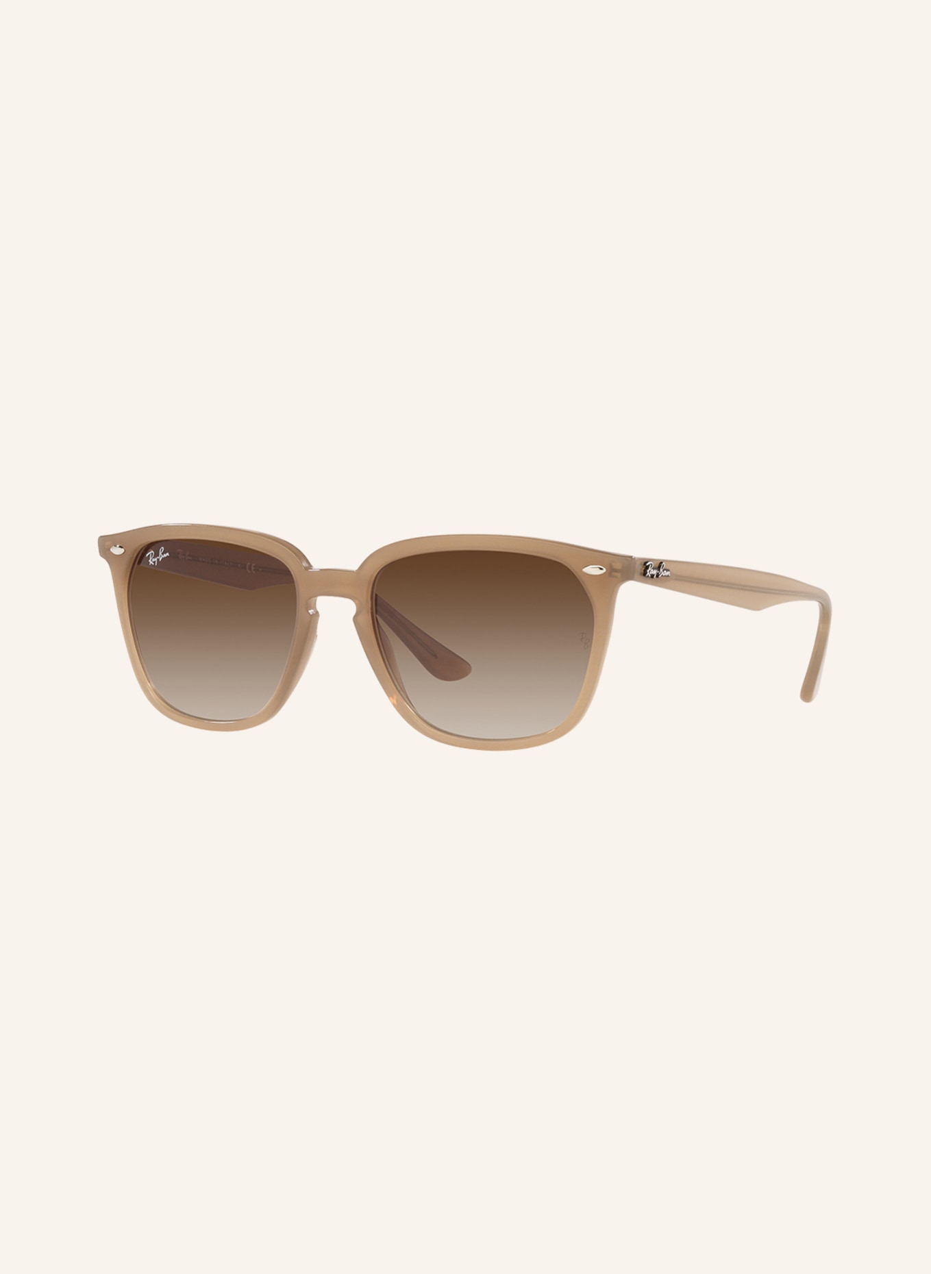 Ray-Ban Sunglasses RB4362, Color: 616613 - LIGHT BROWN/ BROWN GRADIENT (Image 1)
