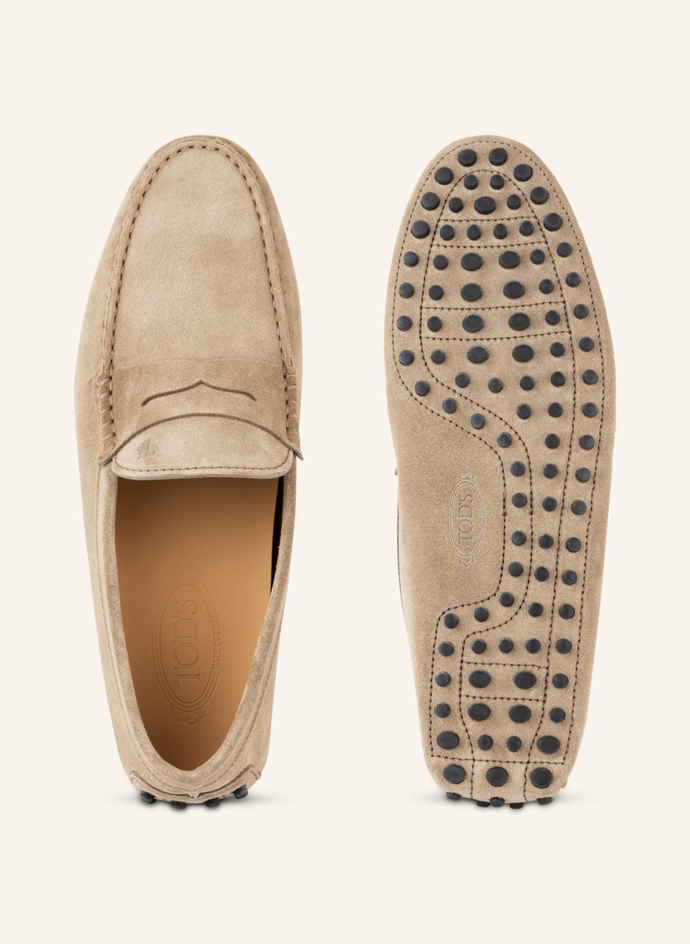 TOD'S Moccasins GOMMINO, Color: LIGHT GRAY (Image 5)