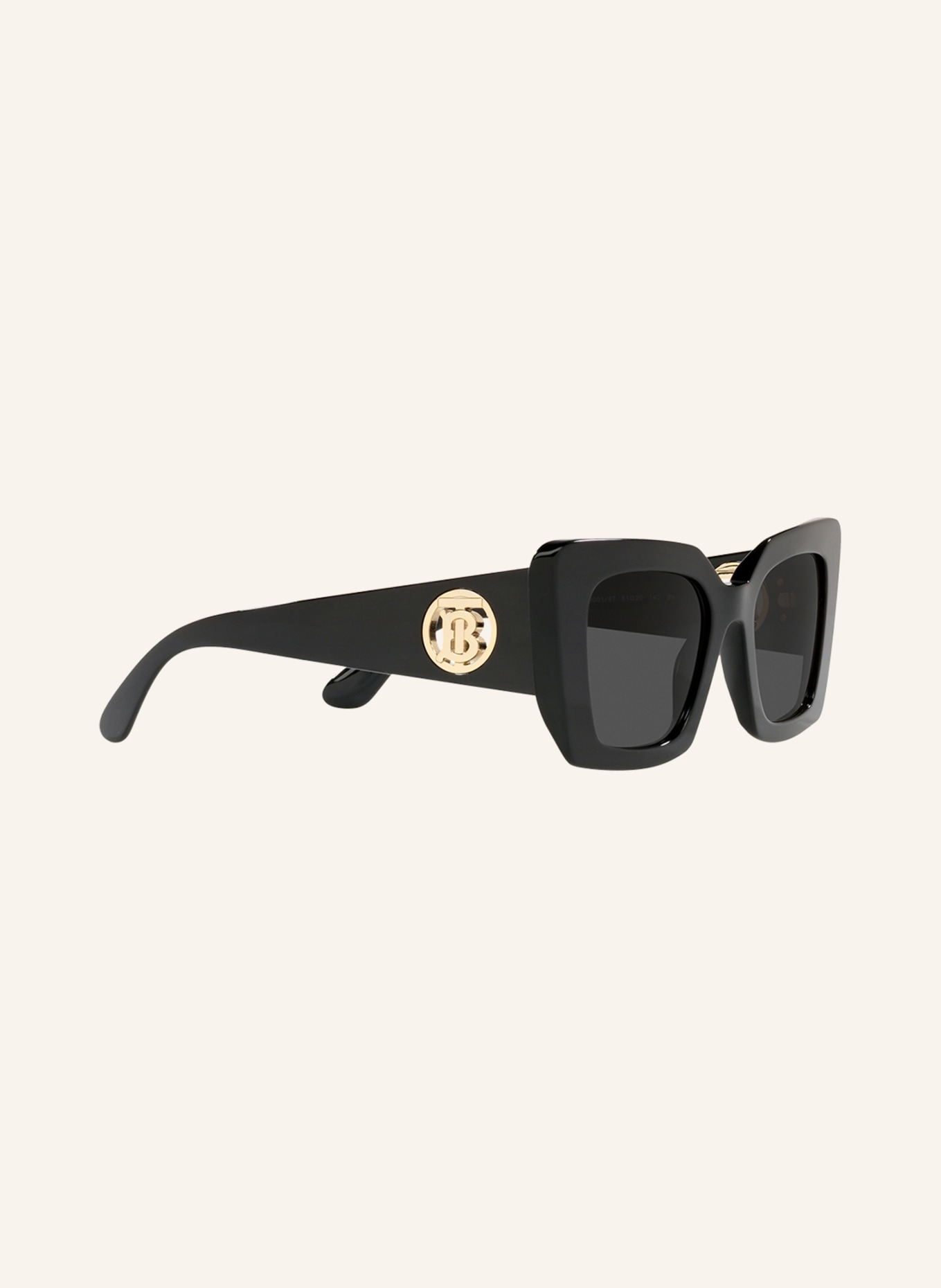 BURBERRY Sunglasses BE4344, Color: 300187 - BLACK/BLACK (Image 3)