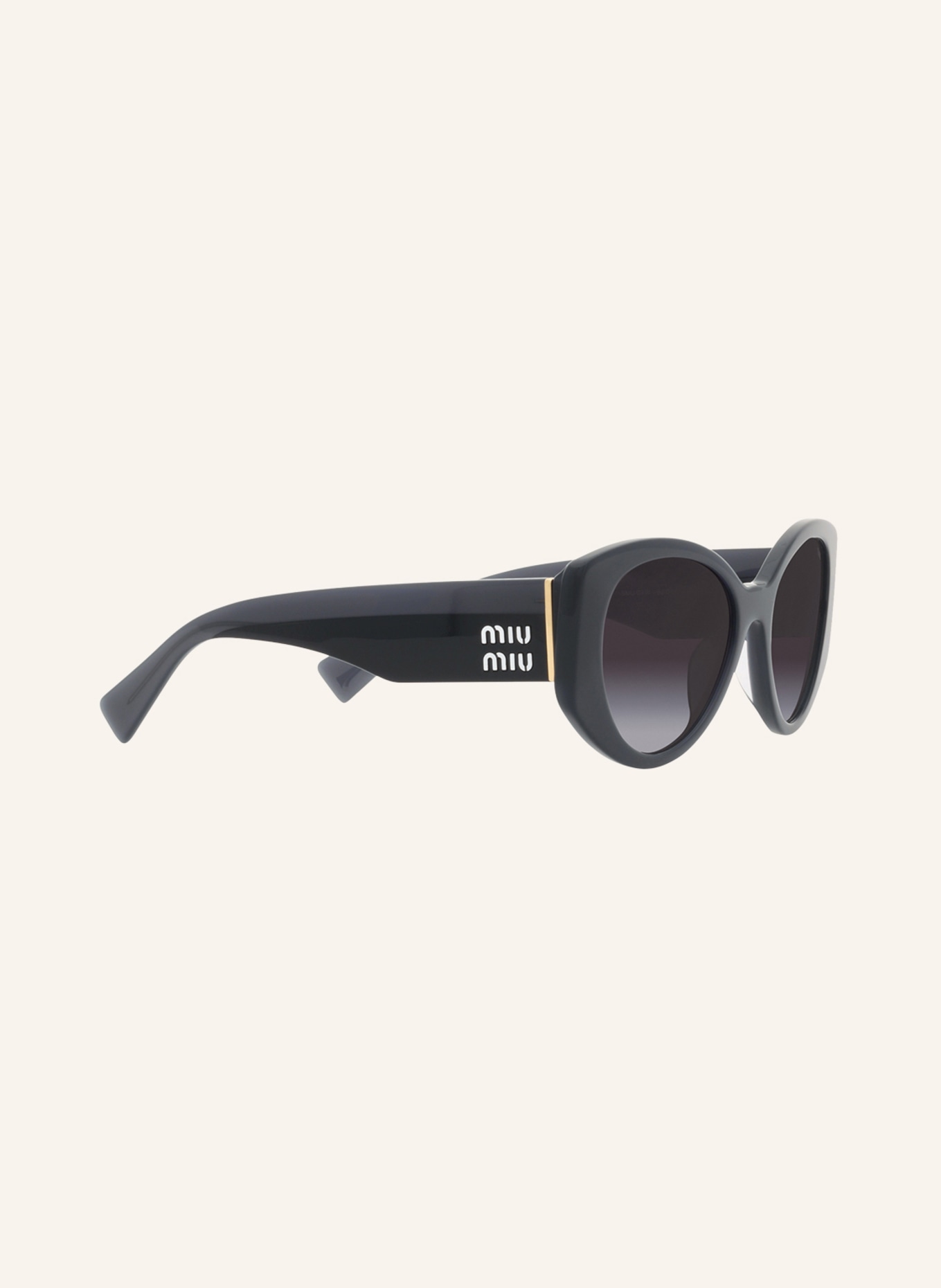 MIU MIU Okulary przeciwsłoneczne MU 03WS, Kolor: 06U5D1 – CIEMNOSZARY / CIEMNOSZARY GRADIENT (Obrazek 3)