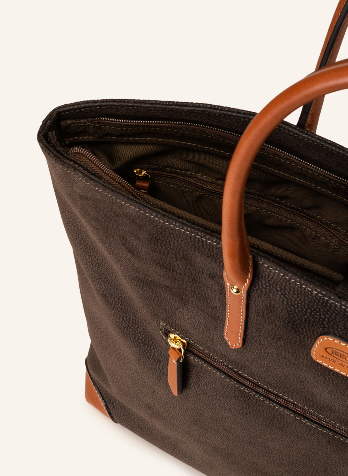 BRIC'S Torba shopper LIFE: CIEMNOBRĄZOWY