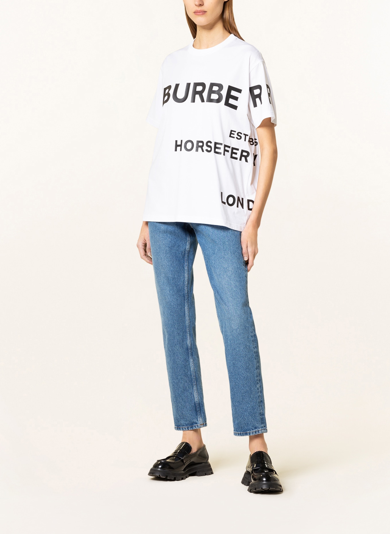 BURBERRY Oversized shirt CARRICK, Color: WHITE (Image 2)