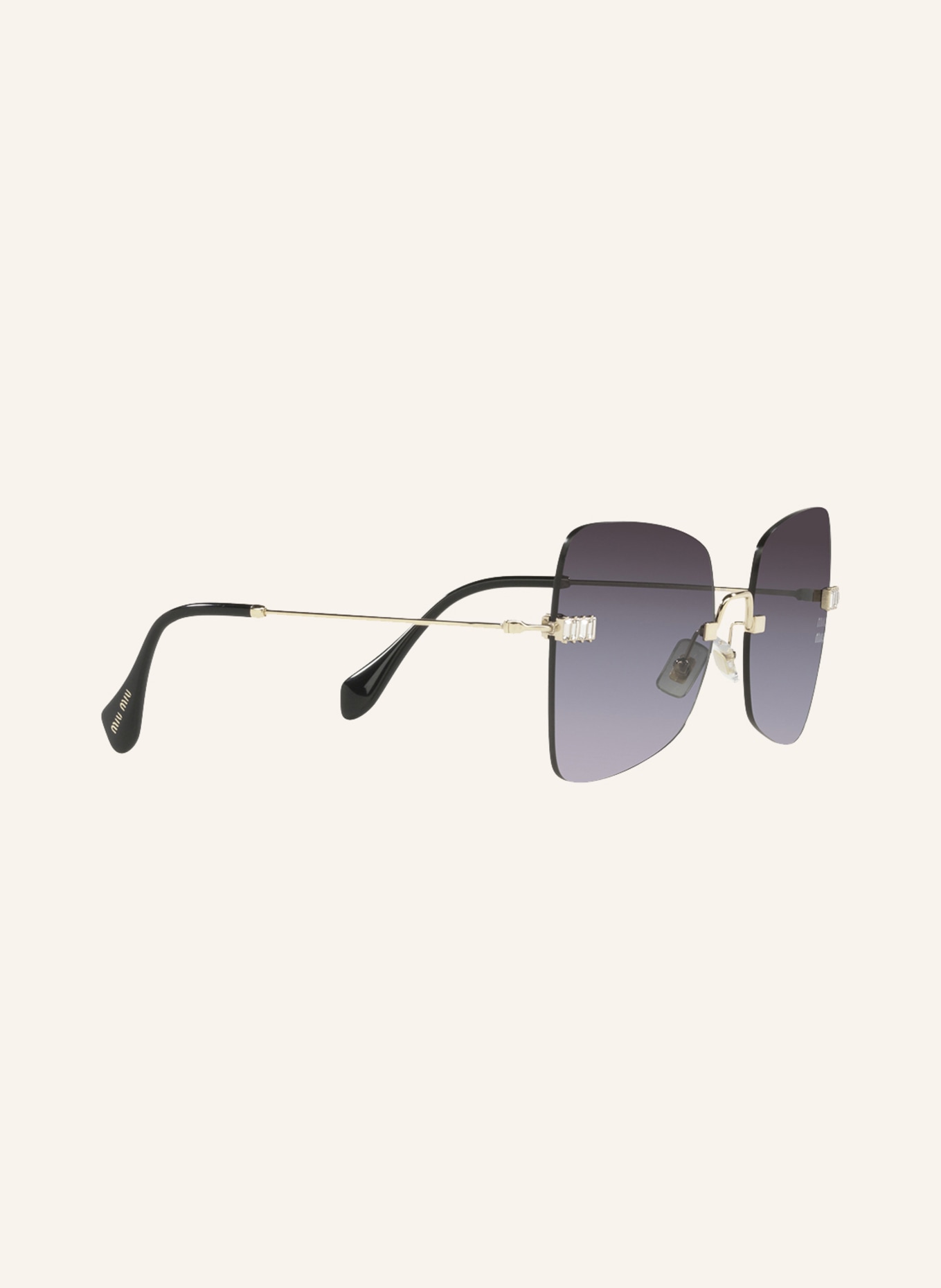 MIU MIU Sunglasses MU 50WS, Color: ZVN5D1 - GOLD/DARK GRAY GRADIENT (Image 3)