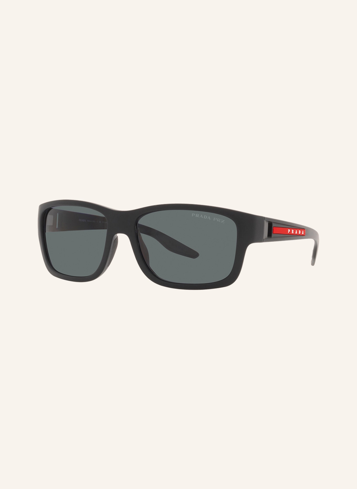PRADA LINEA ROSSA Sunglasses PS 01WS, Color: DG002G - BLACK/BLACK POLARIZED (Image 1)