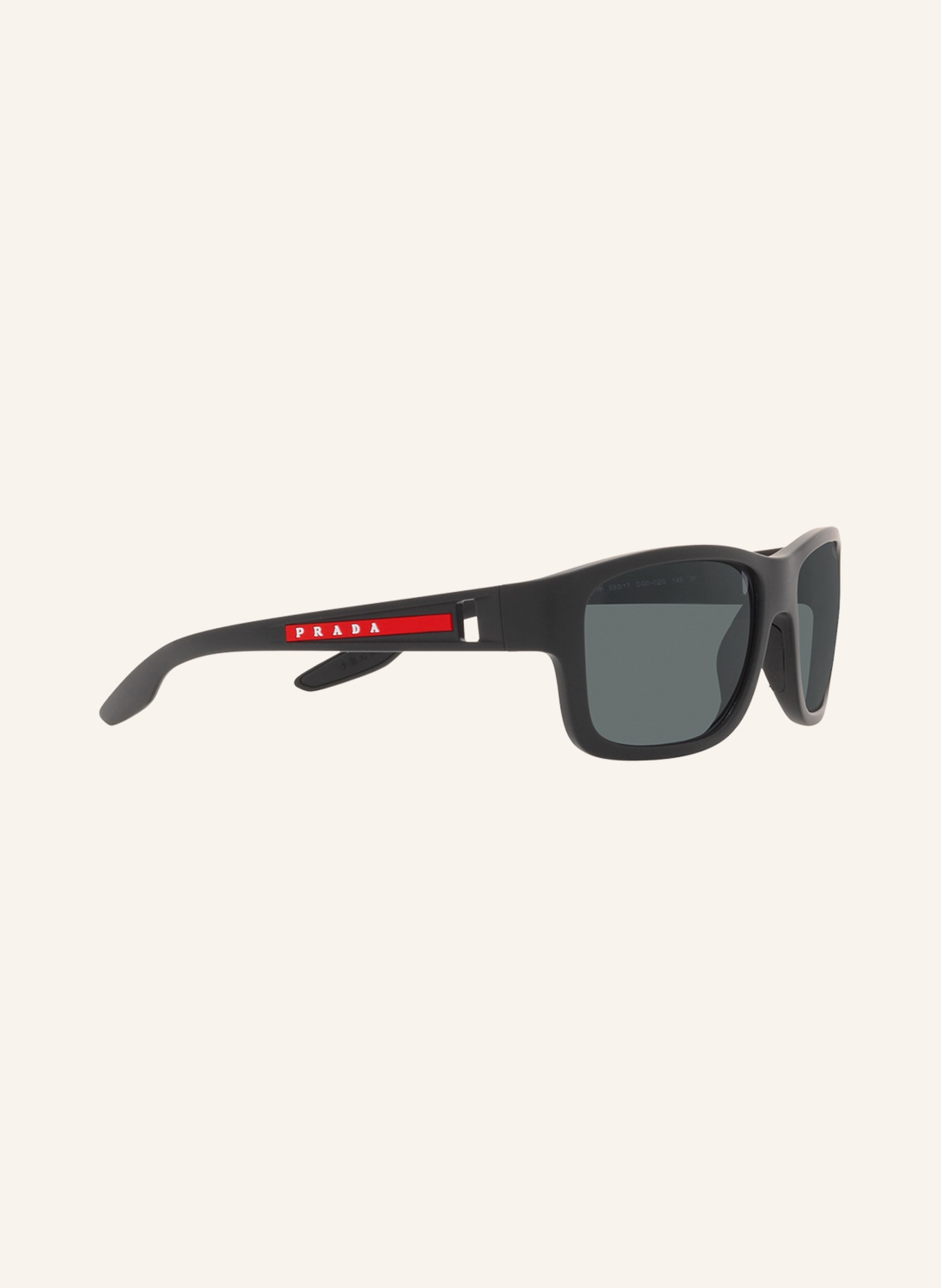PRADA LINEA ROSSA Sunglasses PS 01WS, Color: DG002G - BLACK/BLACK POLARIZED (Image 3)