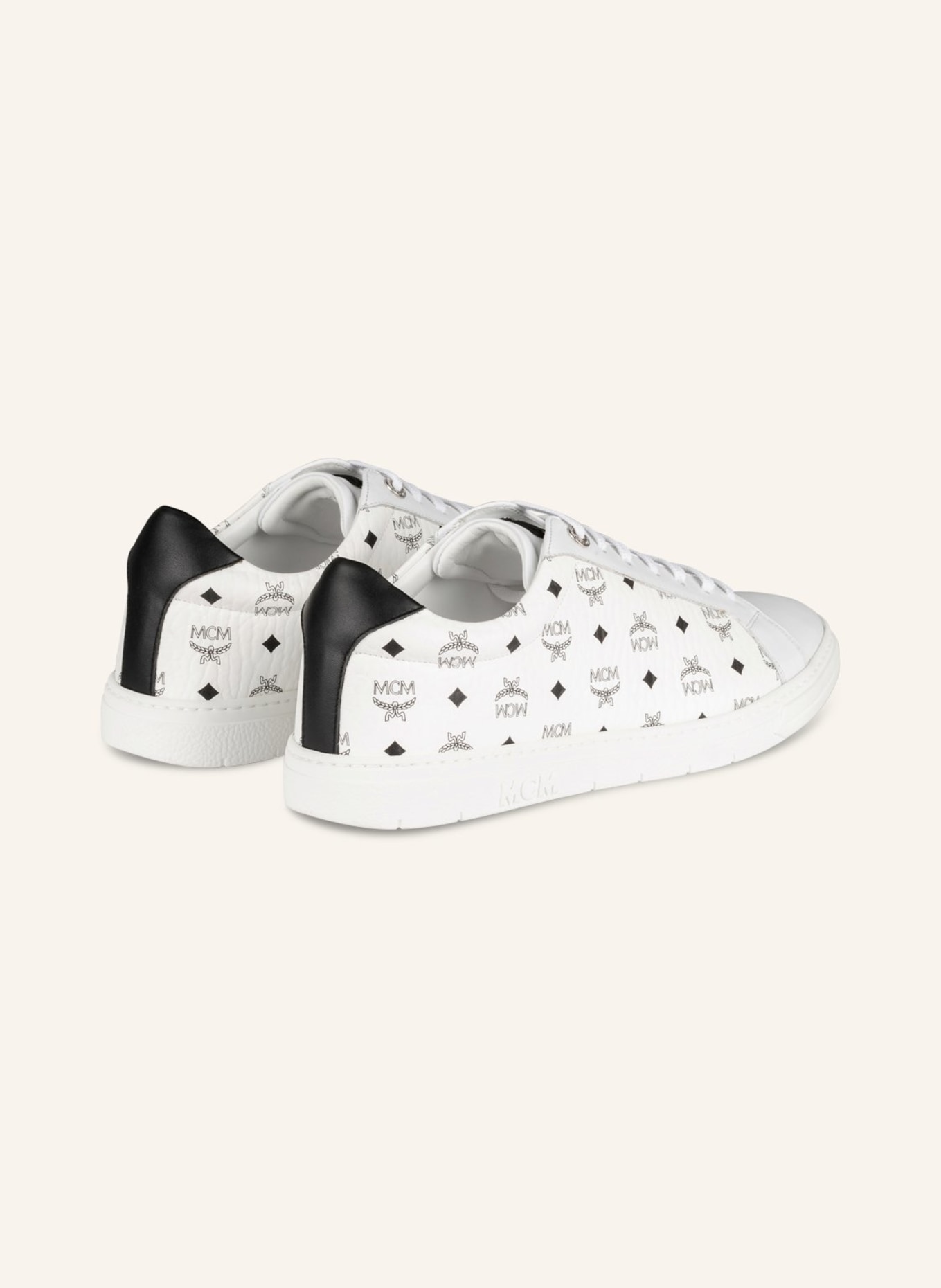 MCM Sneakers , Color: WHITE/ BLACK (Image 2)