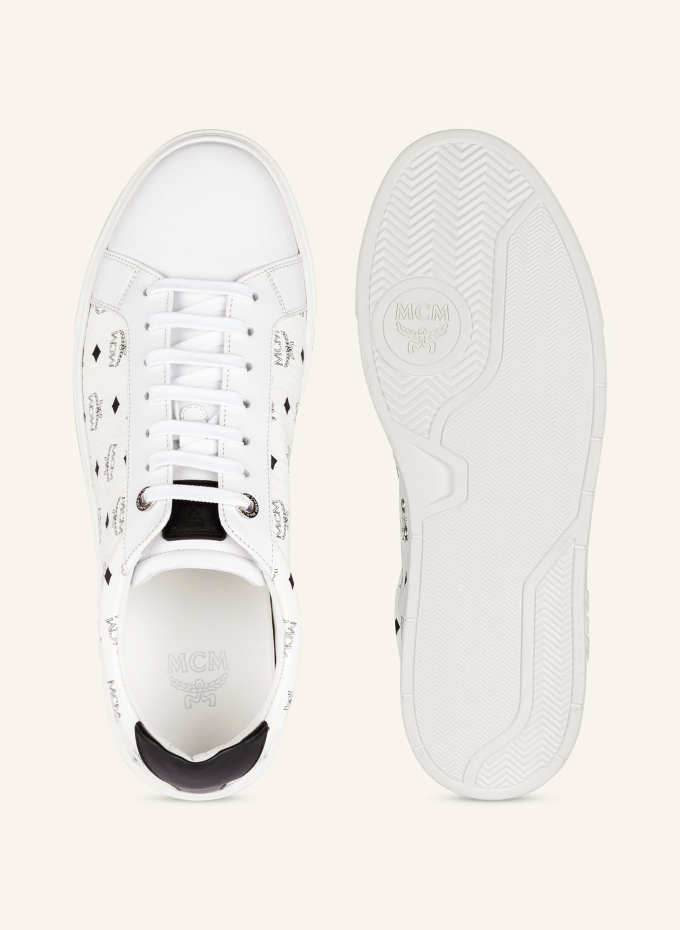 MCM Sneakers , Color: WHITE/ BLACK (Image 5)