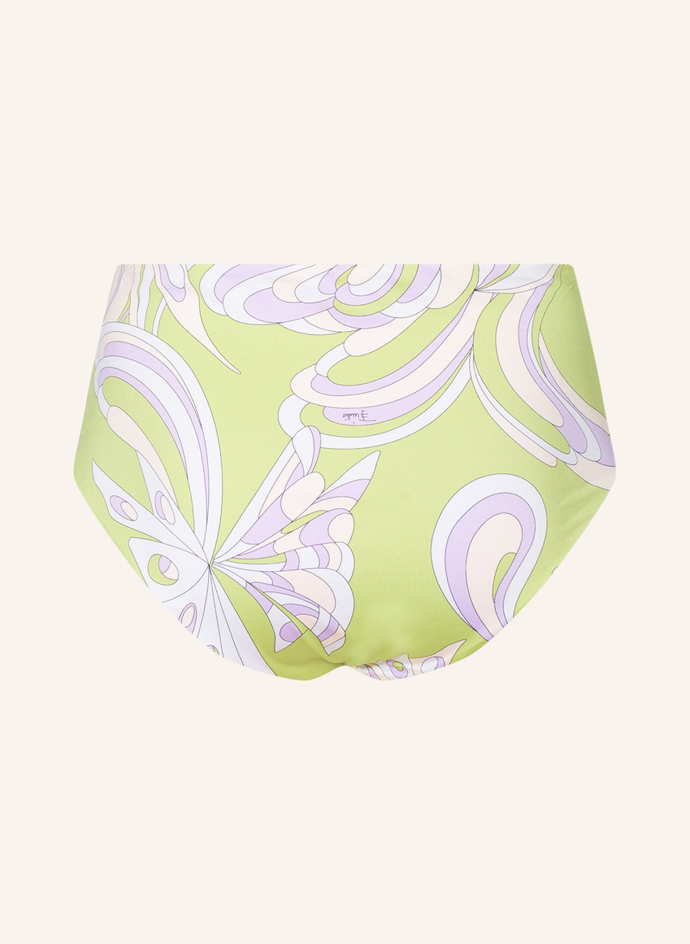 PUCCI Bikini bottoms, Color: LIGHT GREEN/ LIGHT PURPLE/ CREAM (Image 2)