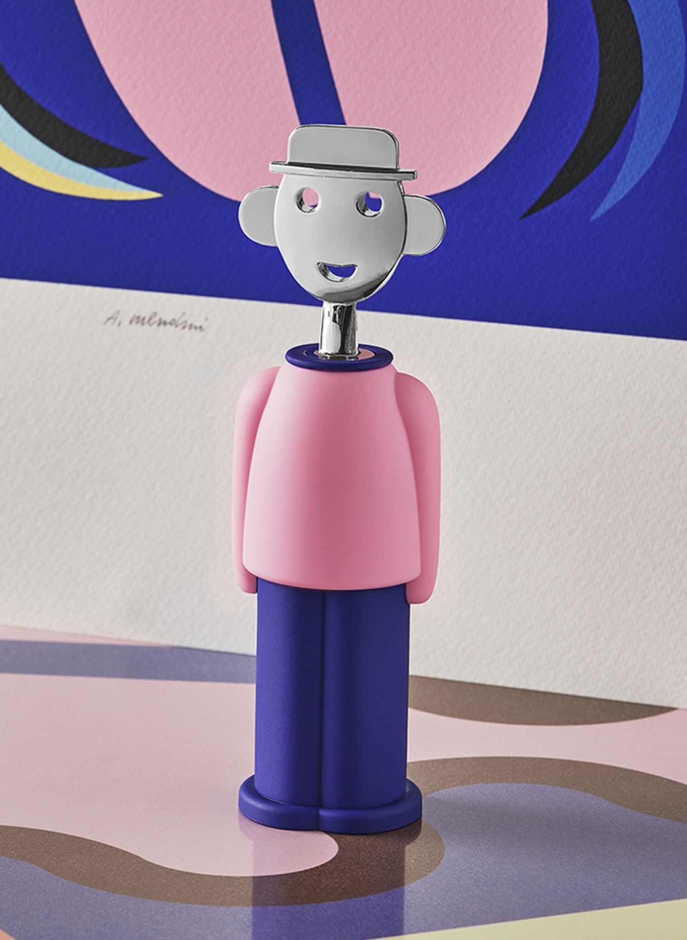 ALESSI Corkscrew ALESSANDRO M.: PINK / BLUE