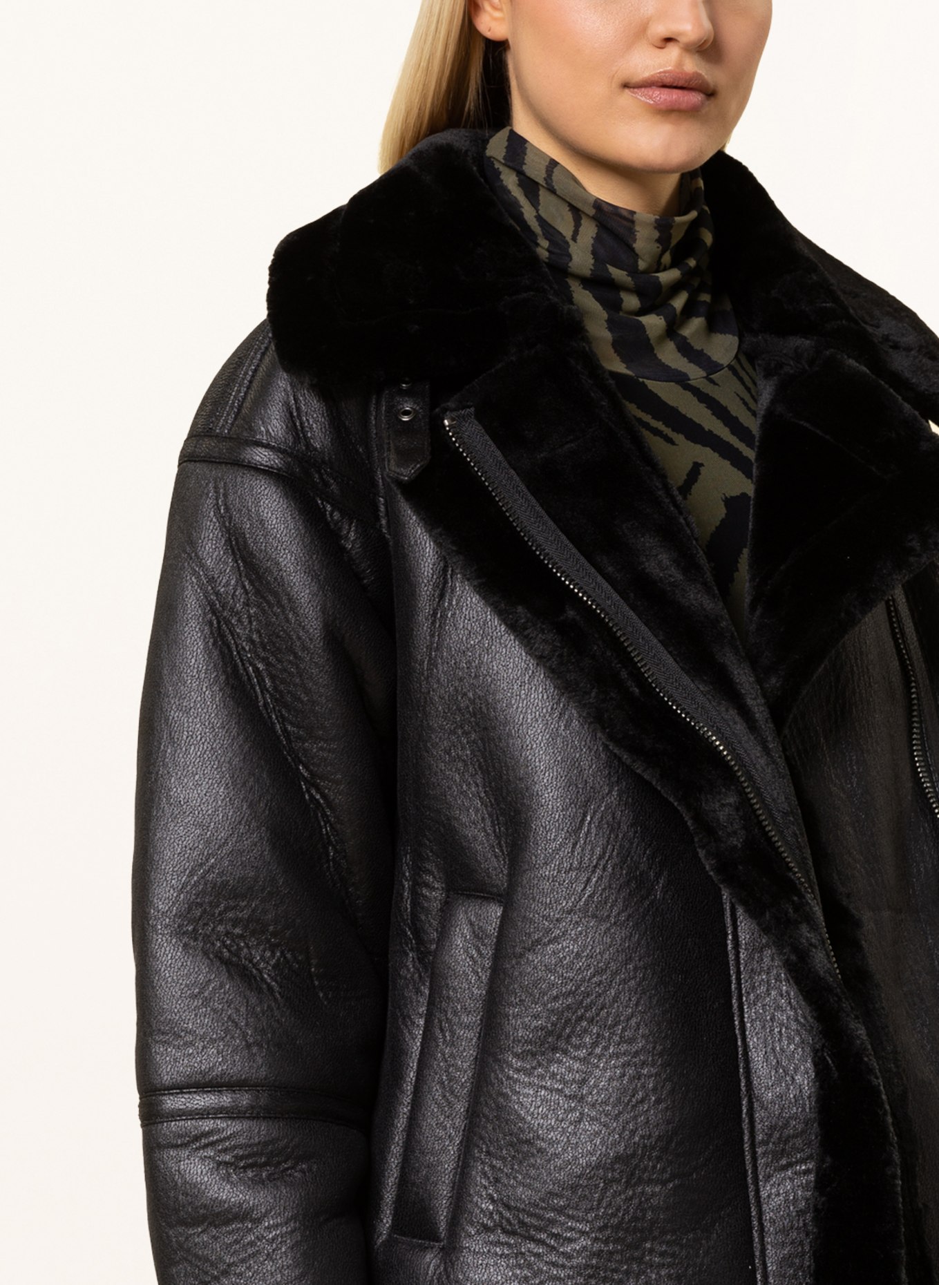 Whistles fur jacket