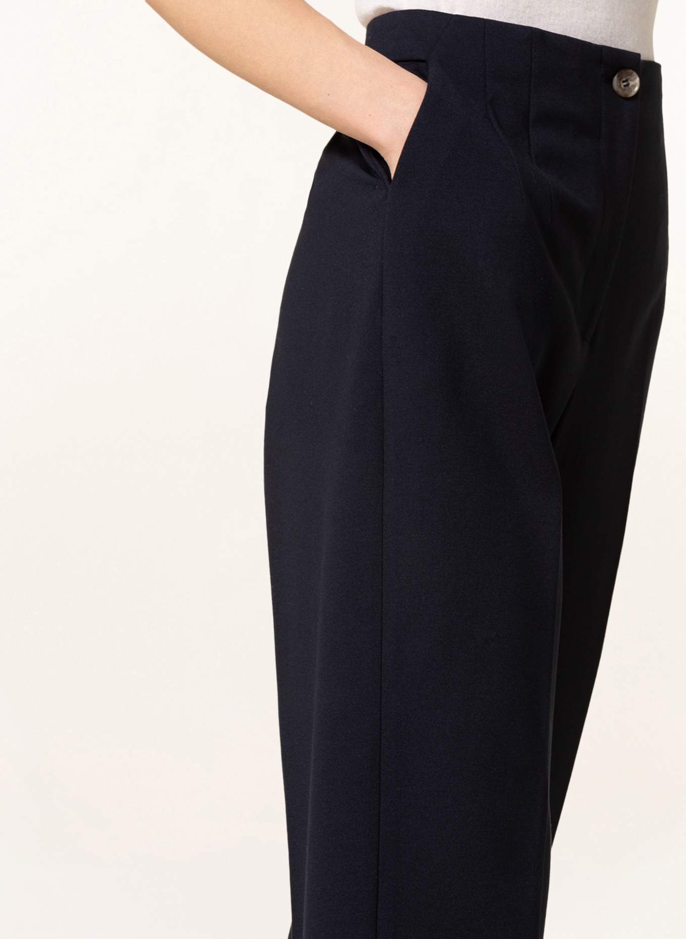 WHISTLES 7/8 trousers LILA, Color: DARK BLUE (Image 5)