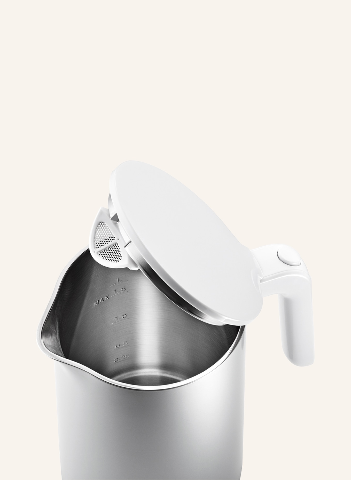 ZWILLING Wasserkocher ENFINIGY: SILBER/ WEISS