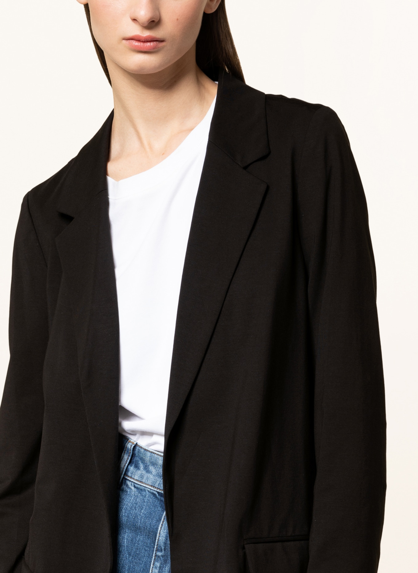 ALLSAINTS Jersey blazer ALEIDA with 3/4 sleeves, Color: BLACK (Image 6)