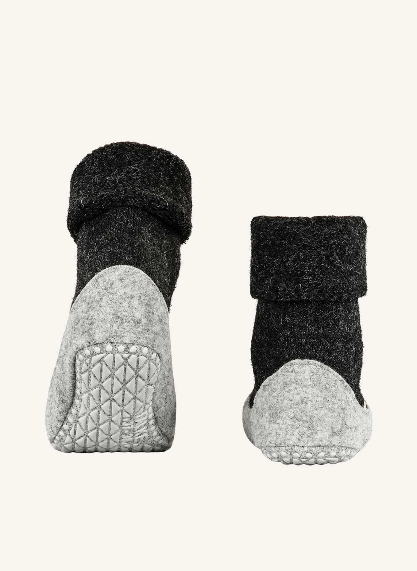 FALKE Stoppersocken COSYSHOE aus Merinowolle: 3099 ANTHRACITE MEL.