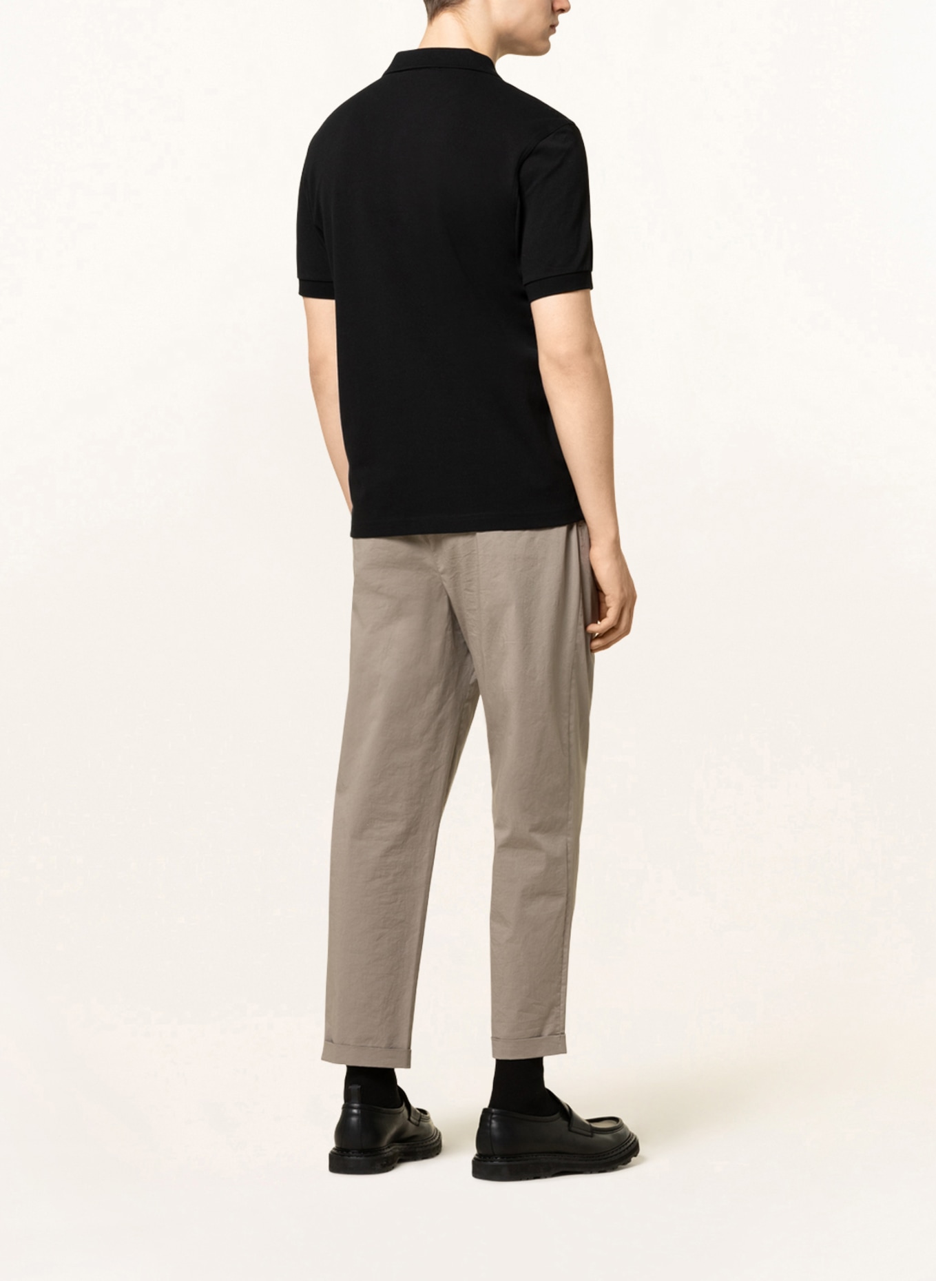 FRED PERRY Piqué-Poloshirt Regular Fit: SCHWARZ