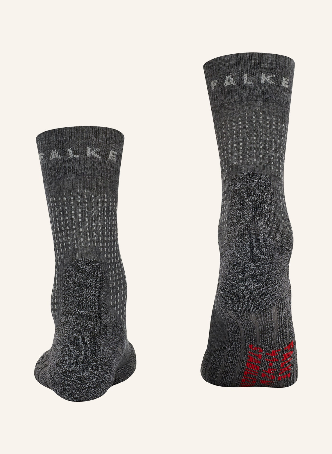 FALKE Running socks STABILIZING WOOL, Color: 3180 ASPHALT MEL. (Image 2)
