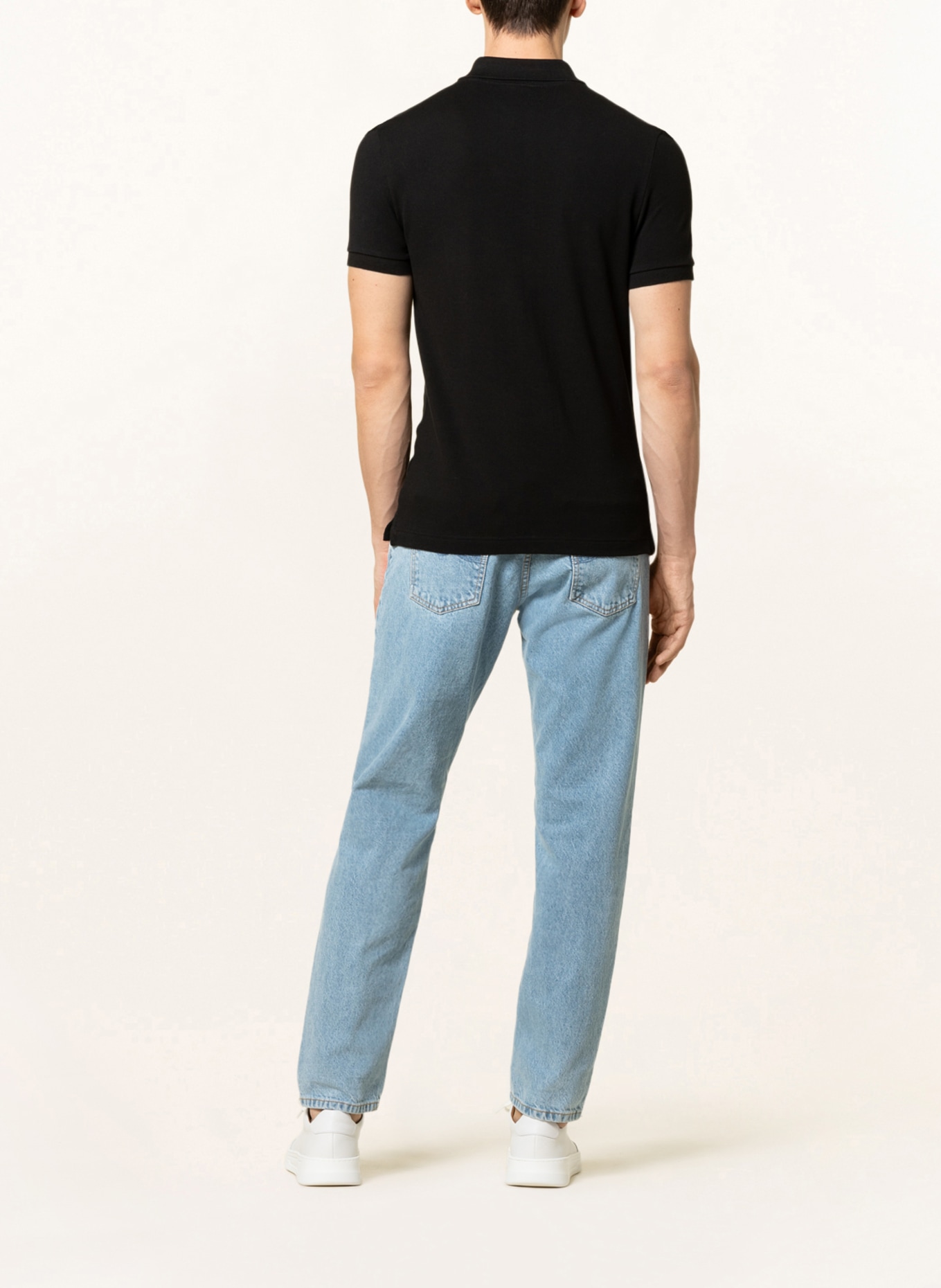 LACOSTE Piqué-Poloshirt Slim Fit, Farbe: SCHWARZ (Bild 3)