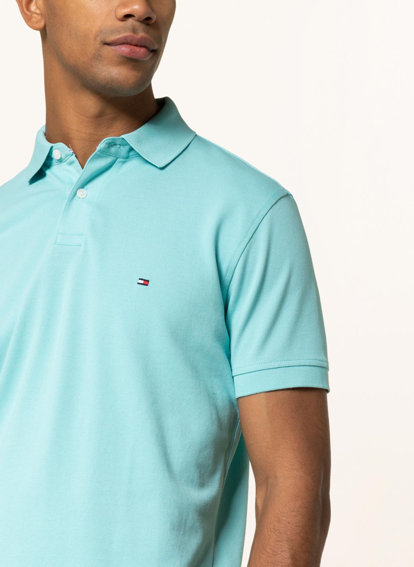 TOMMY HILFIGER Piqué polo shirt regular fit: TURQUOISE